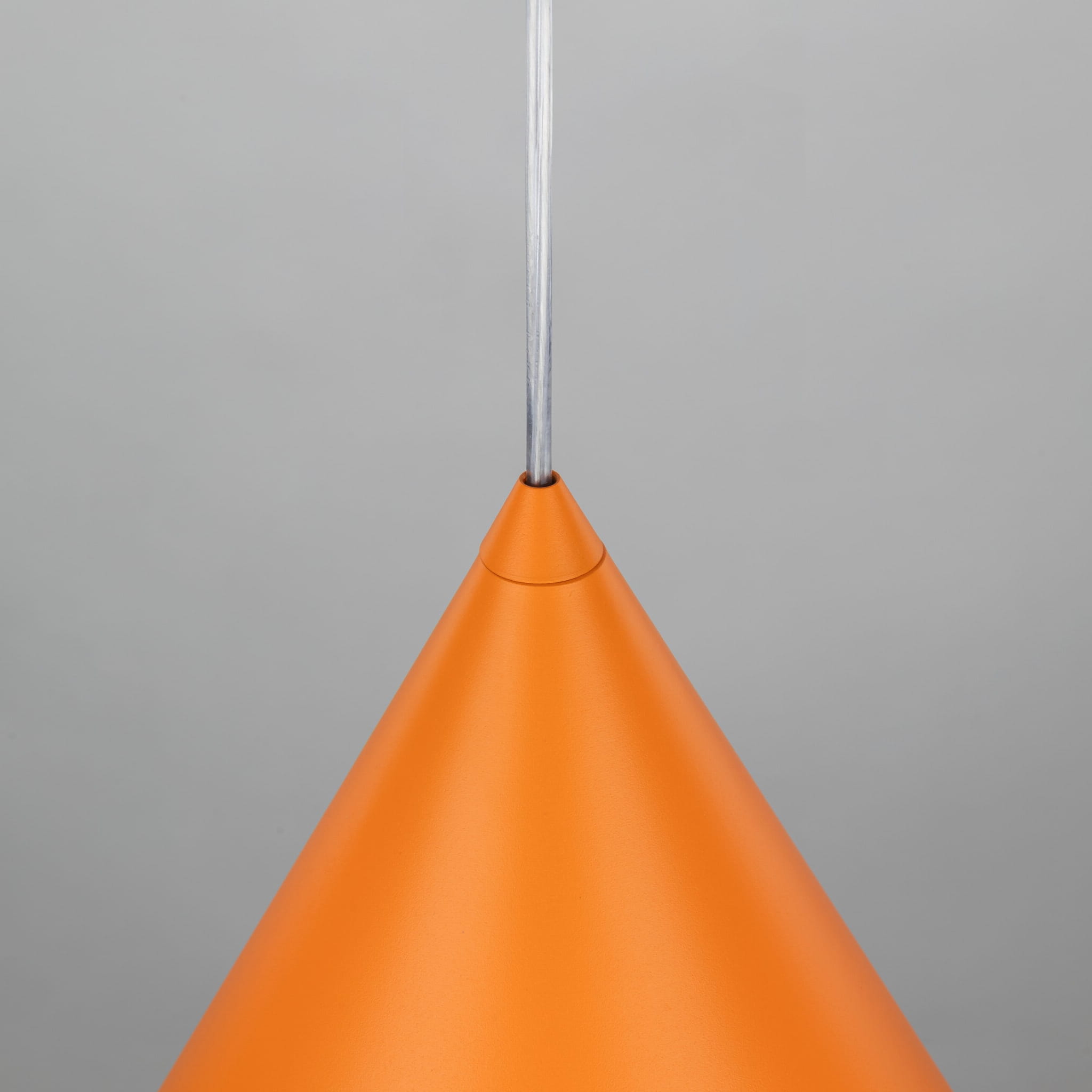 Lampa wisząca nowoczesna skandynawska klosz metalowy stożek pomarańczowa TK Lighting Cono 10064 1x15W E27