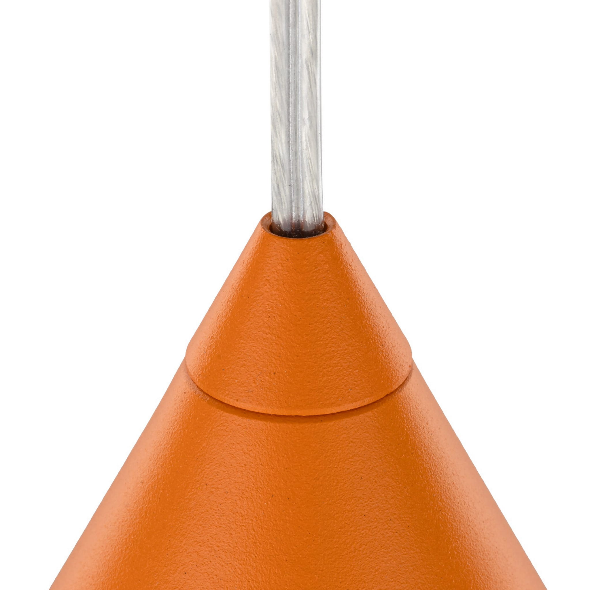 Lampa wisząca nowoczesna skandynawska klosz metalowy stożek pomarańczowa TK Lighting Cono 10075 1x15W E27