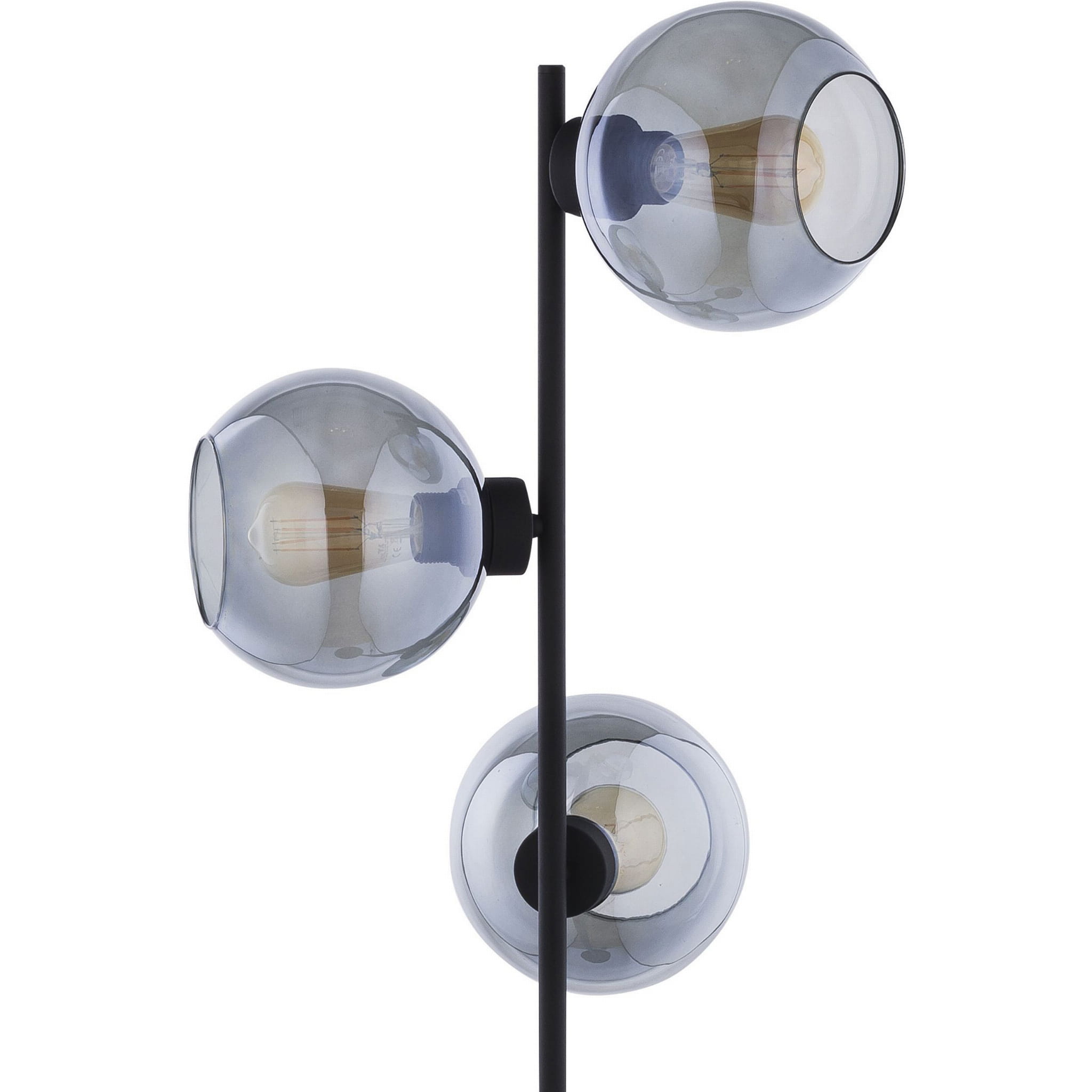 Lampa podłogowa stojąca metalowa kule szklane klosze TK Lighting Cubus Graphite 5239 3x15W E27 grafit czarny