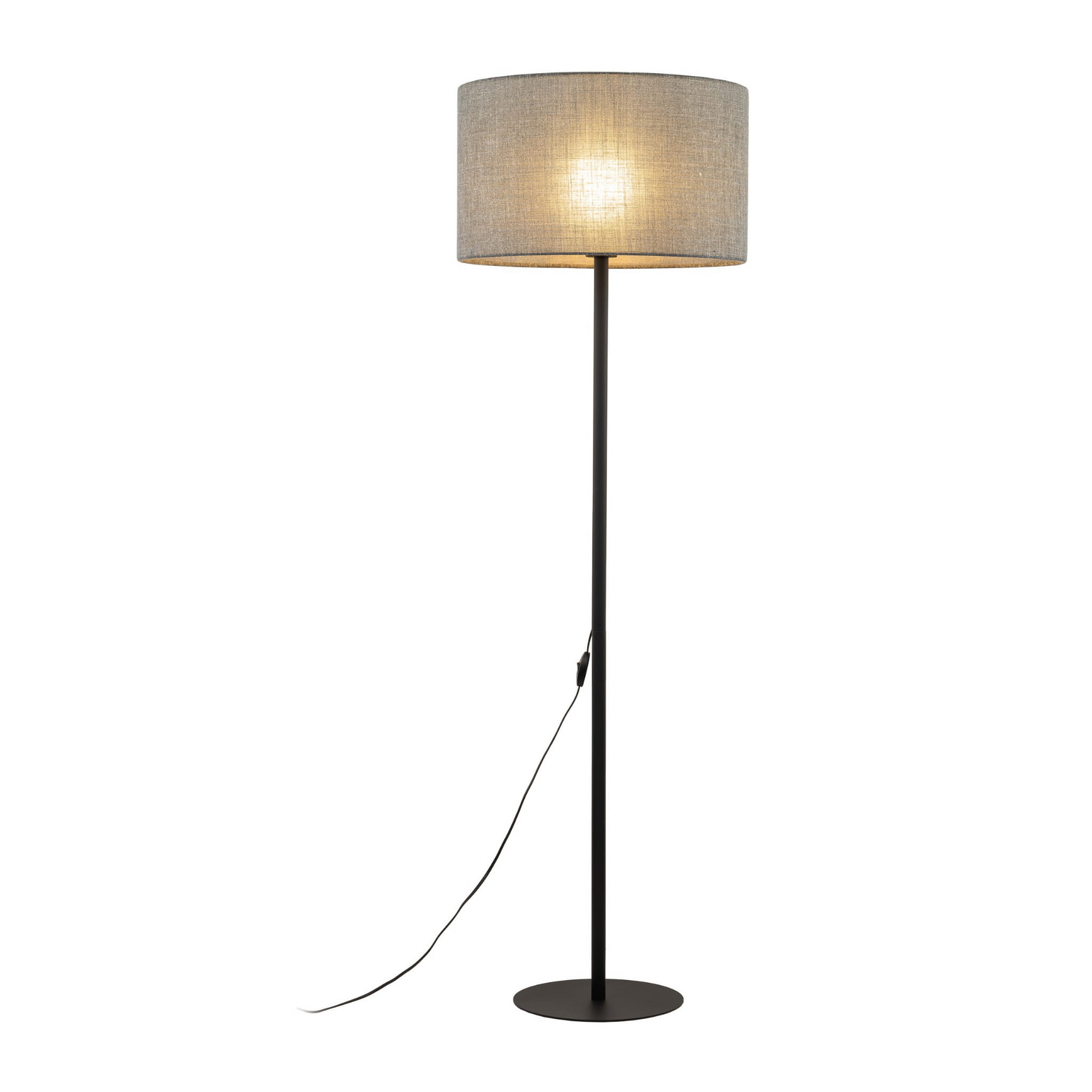 Tk Lighting Earth 5475 lampa stojąca podłogowa 1x15W E27 czarna drewniana