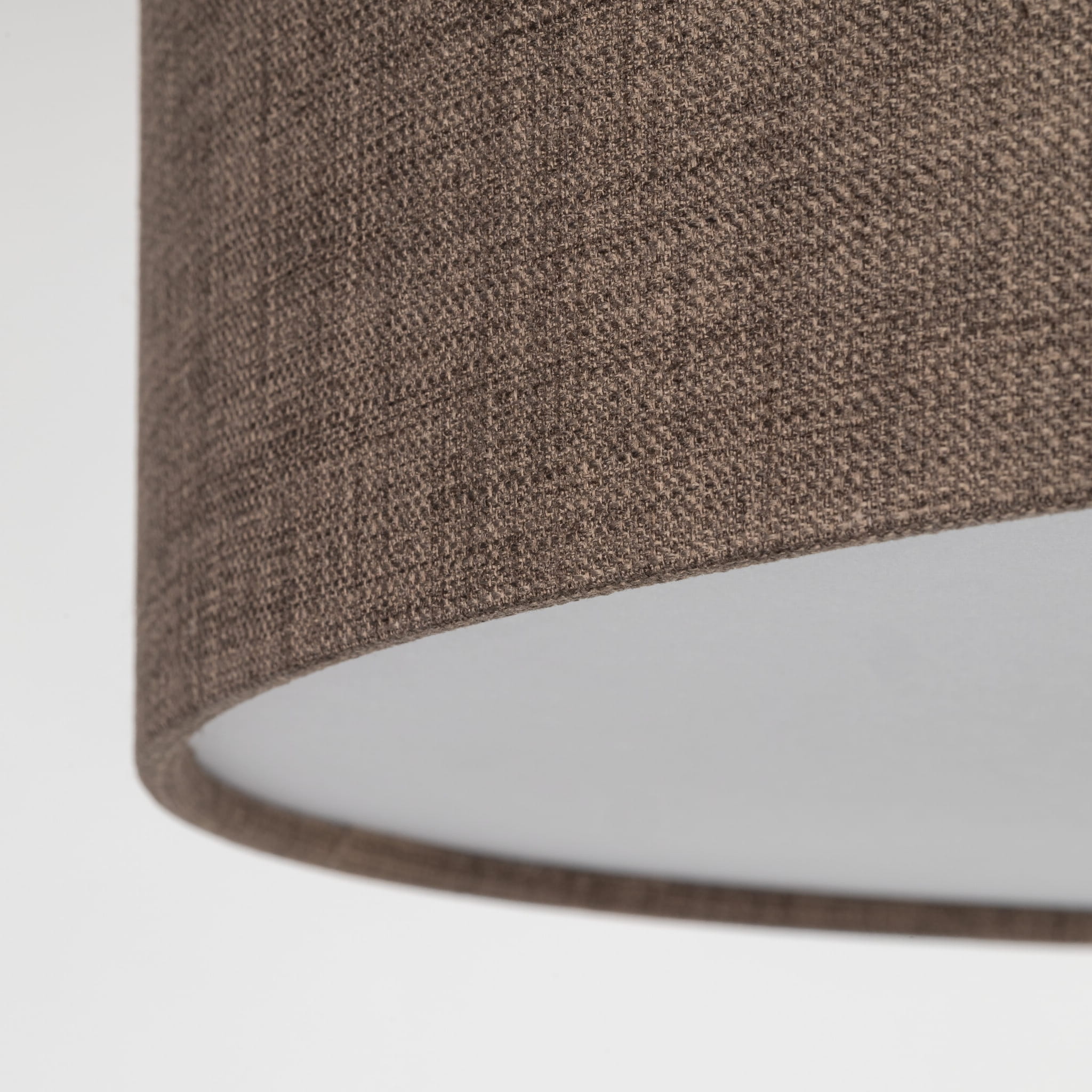 Plafon nowoczesny boho loft skandynawski koło brązowy biały TK Lighting Earth 10165 4x15W E27