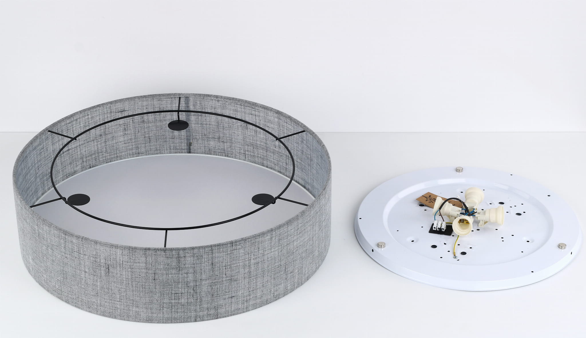Tk Lighting Earth 4661 plafon lampa sufitowa 4x15W E27 biały szary