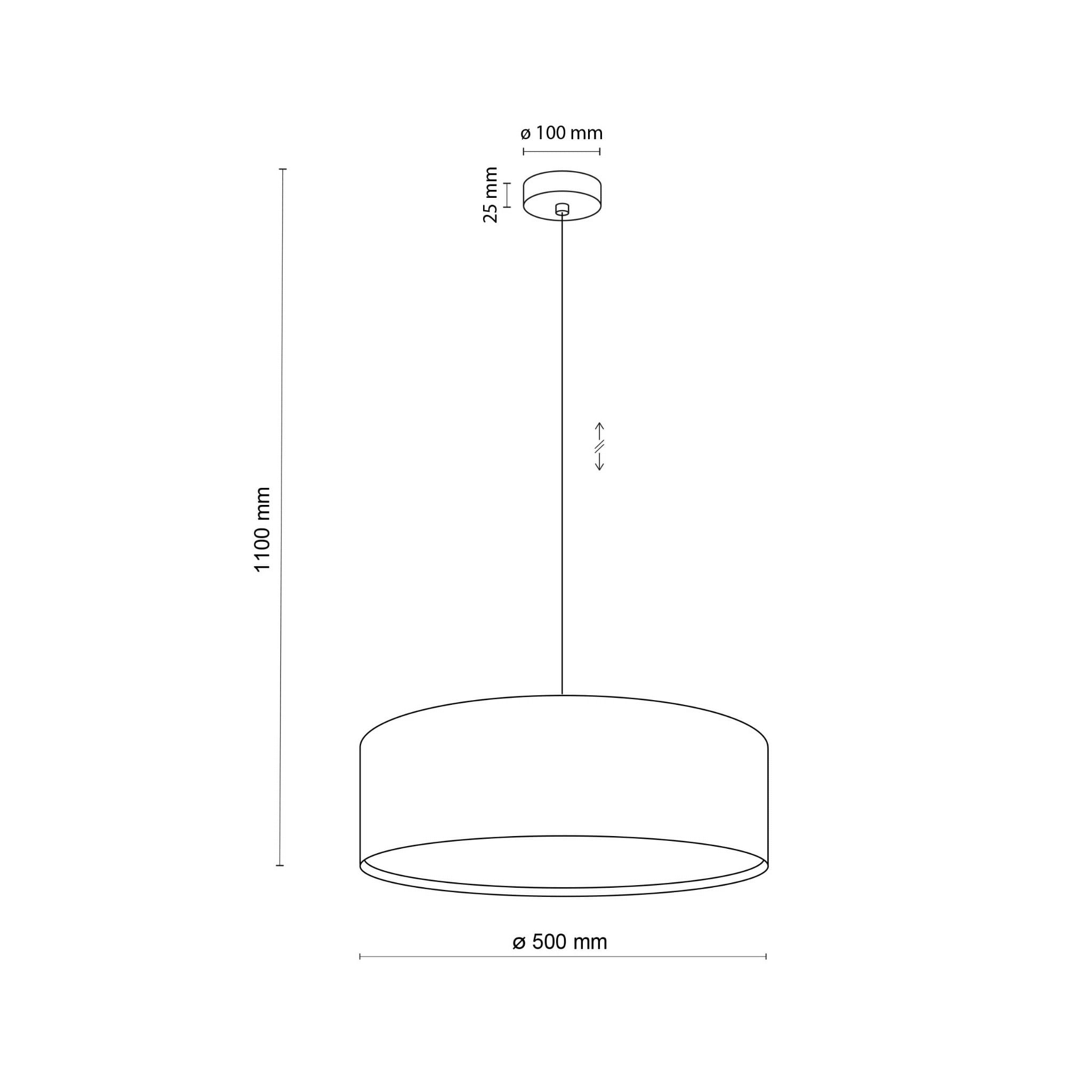 Tk Lighting Earth 4654 lampa wisząca 1x15W E27 czarna szara