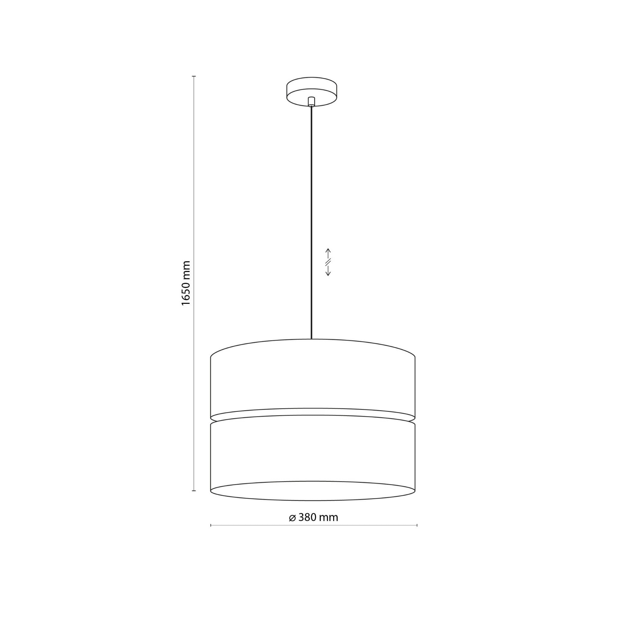 Tk Lighting Eco 5772 lampa wisząca 1x15W E27 czarna drewniana