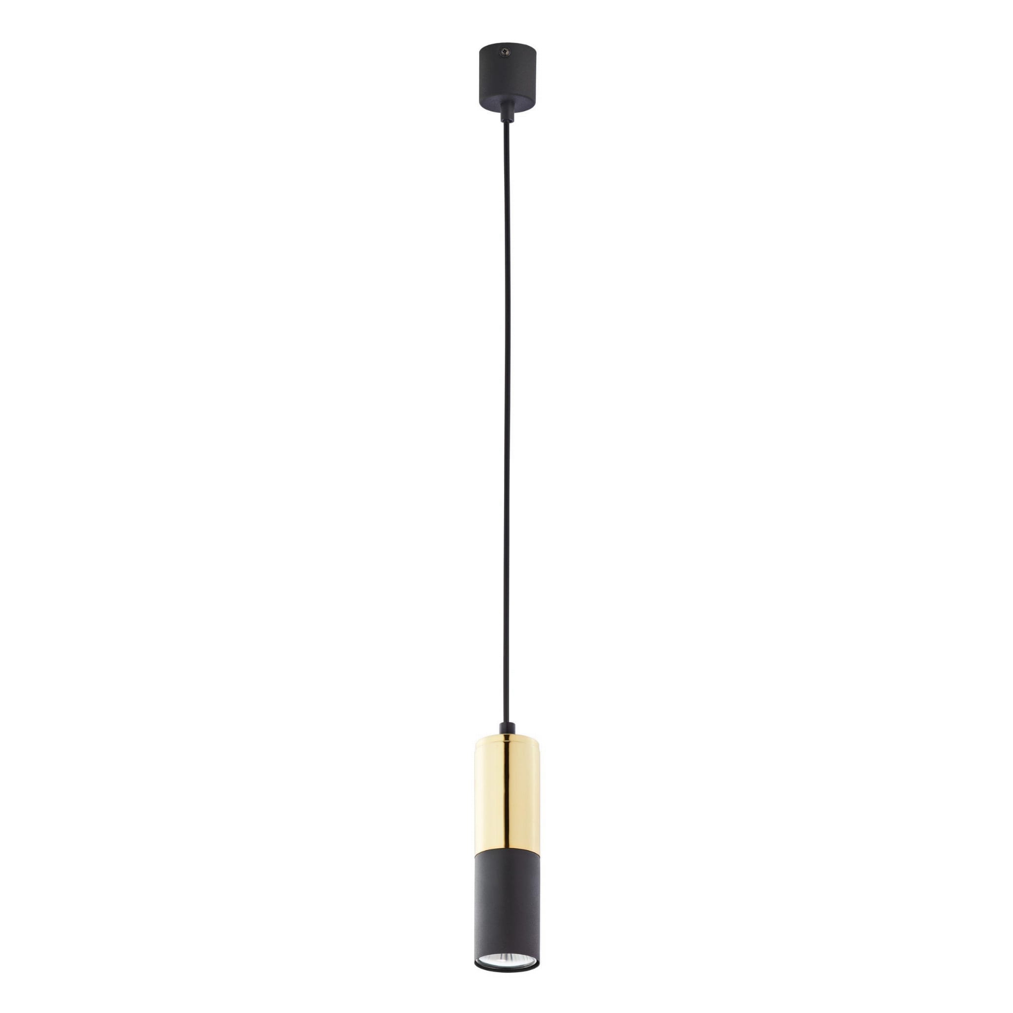 TK Lighting Elit Black 4366 lampa wisząca 1x50W GU10 czarna złota