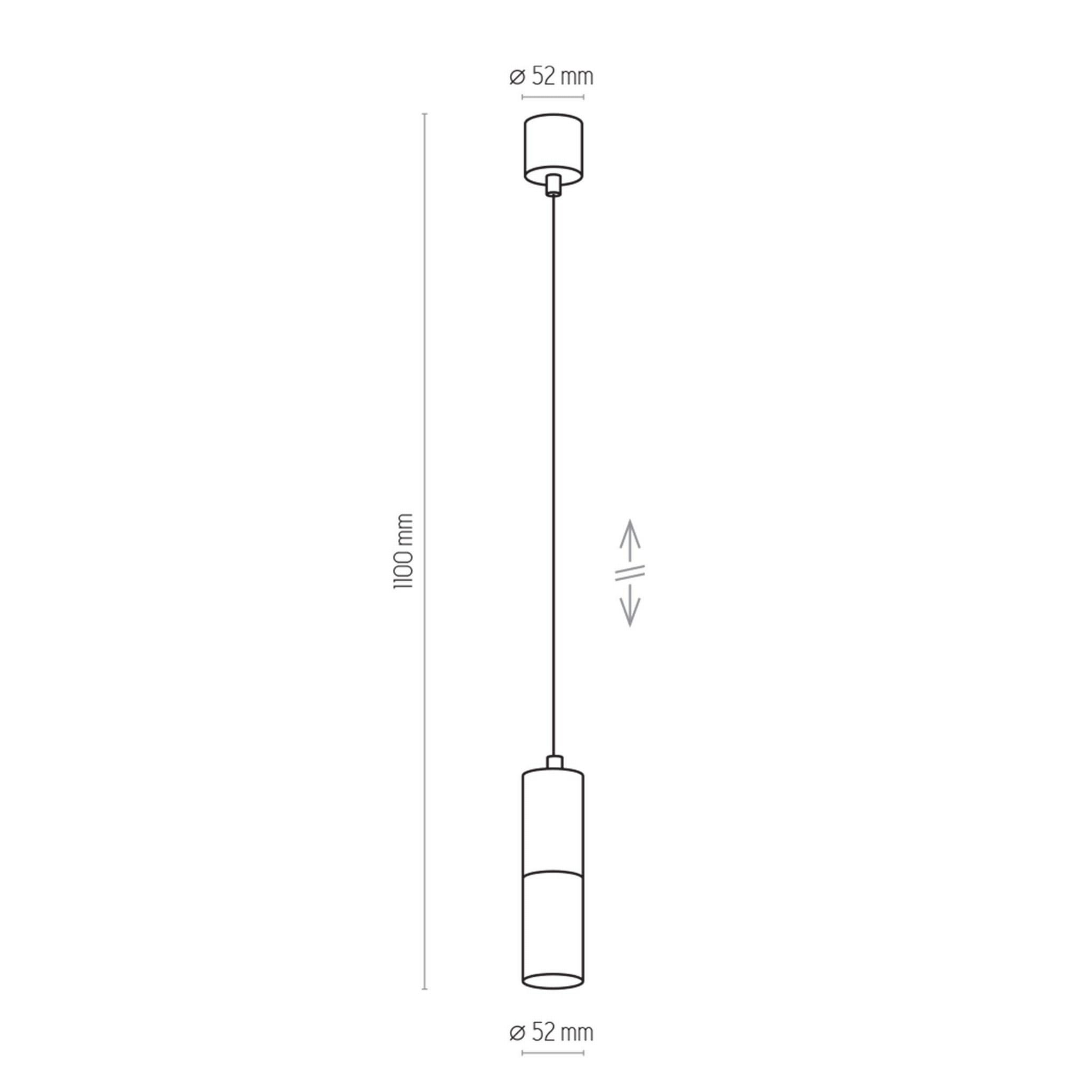 TK Lighting Elit Black 4366 lampa wisząca 1x50W GU10 czarna złota