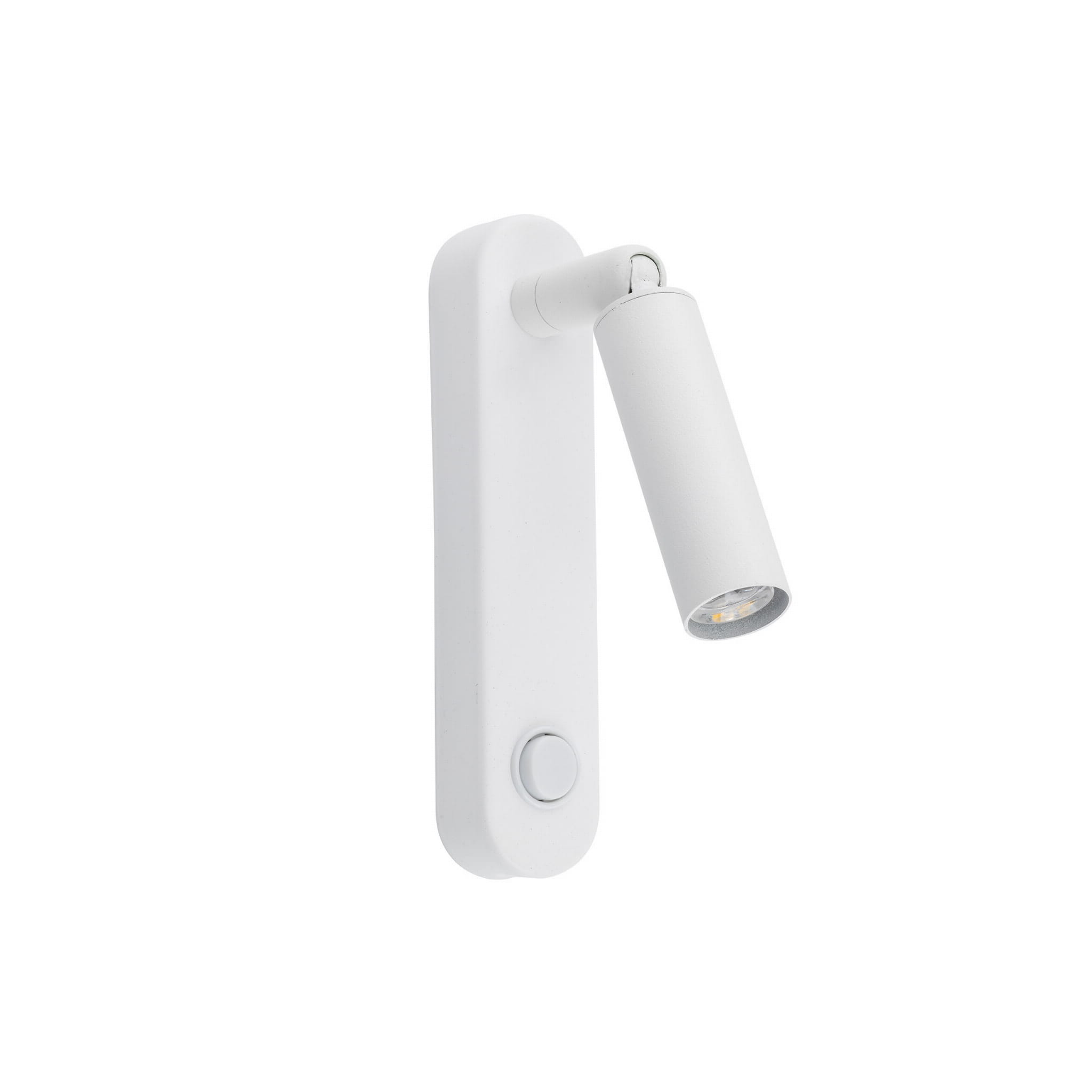 Kinkiet lampa ścienna do czytania z włącznikiem nowoczesny elegancki klosz metalowy tuba rurka biały TK Lighting Enzo 6620 1x6W G9