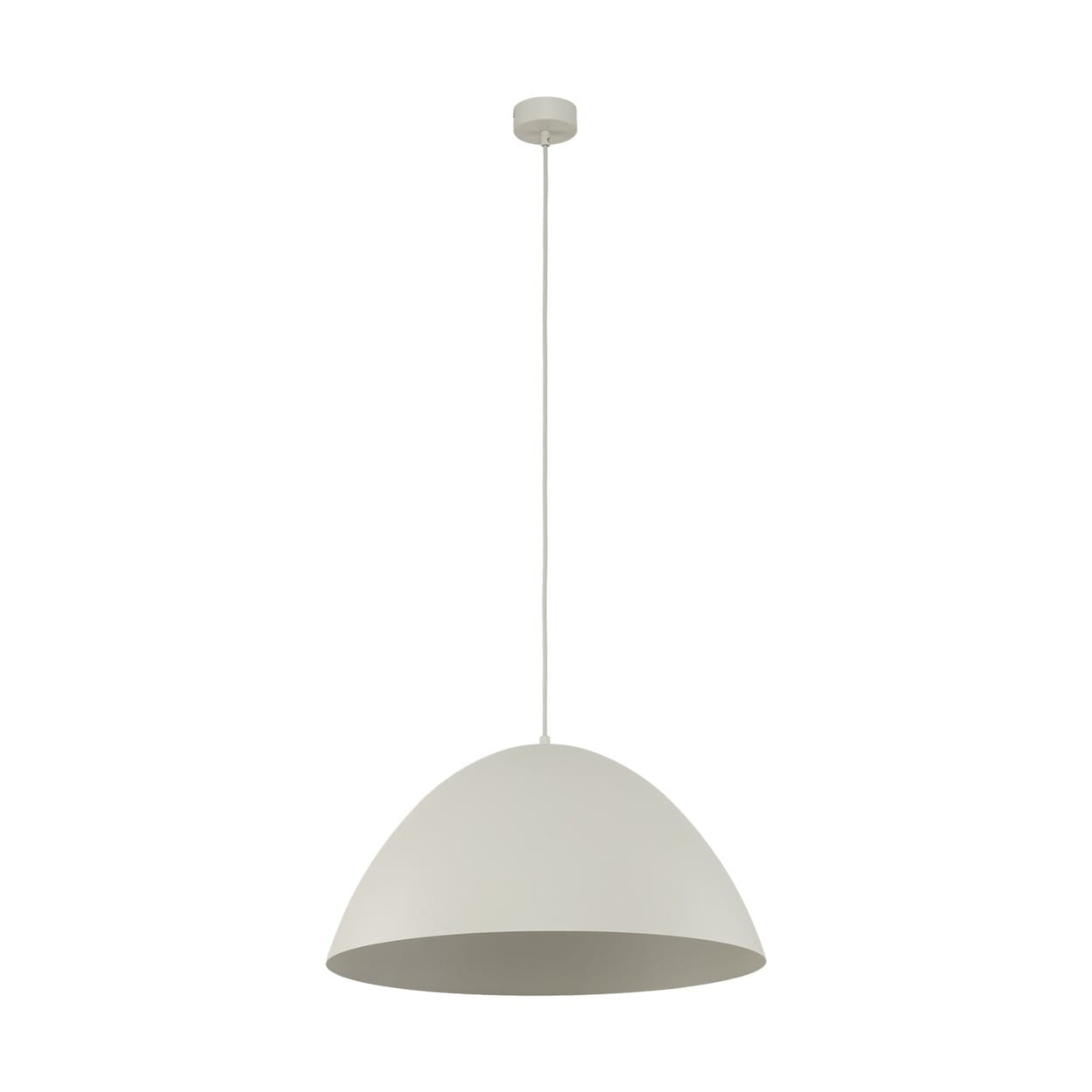 Lampa wisząca klasyczna retro klosz metalowy miska beżowa TK Lighting Faro 5900 1x15W E27