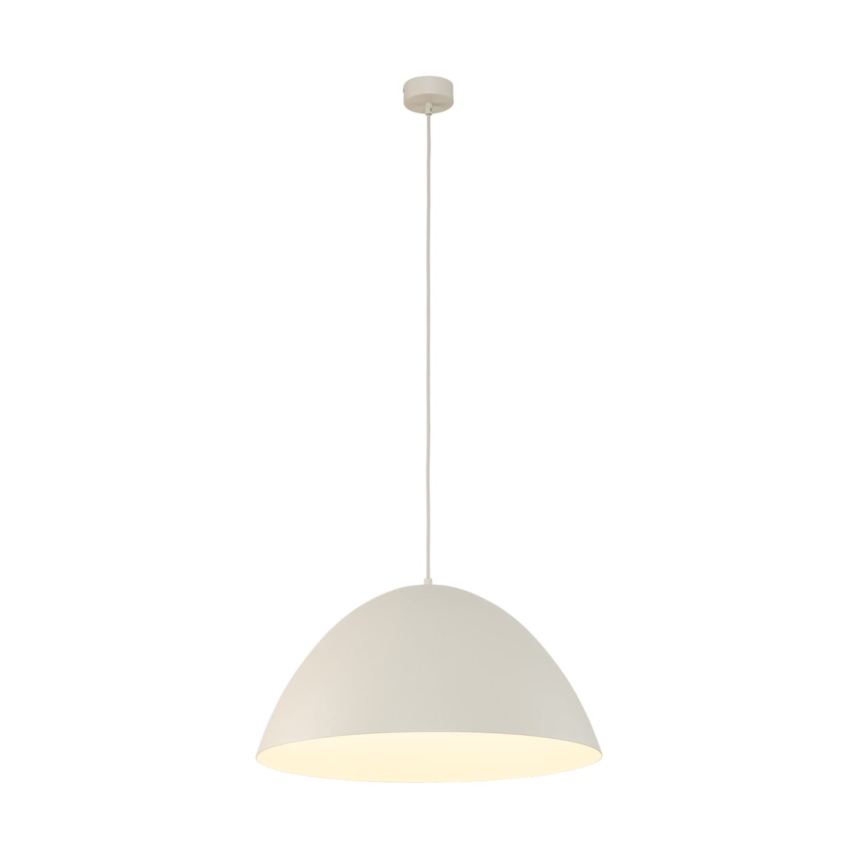 Lampa wisząca klasyczna retro klosz metalowy miska beżowa TK Lighting Faro 5900 1x15W E27