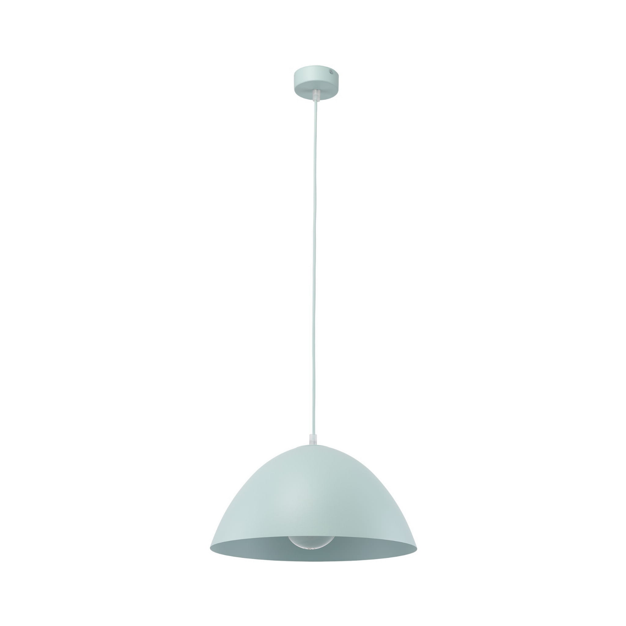 Lampa wisząca klasyczna retro klosz metalowy miska miętowa TK Lighting Faro 861 1x15W E27