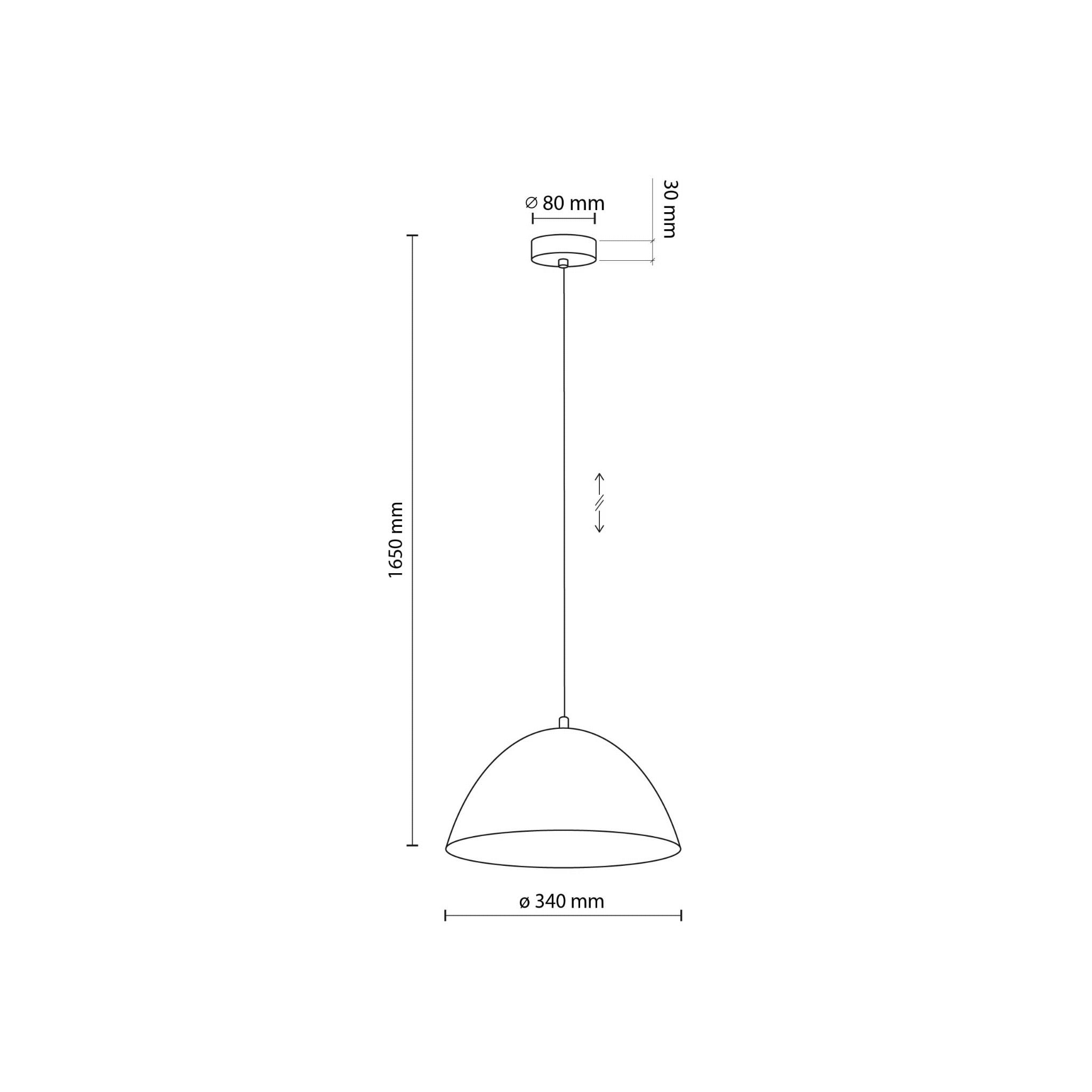 Lampa wisząca klasyczna retro klosz metalowy miska miętowa TK Lighting Faro 861 1x15W E27