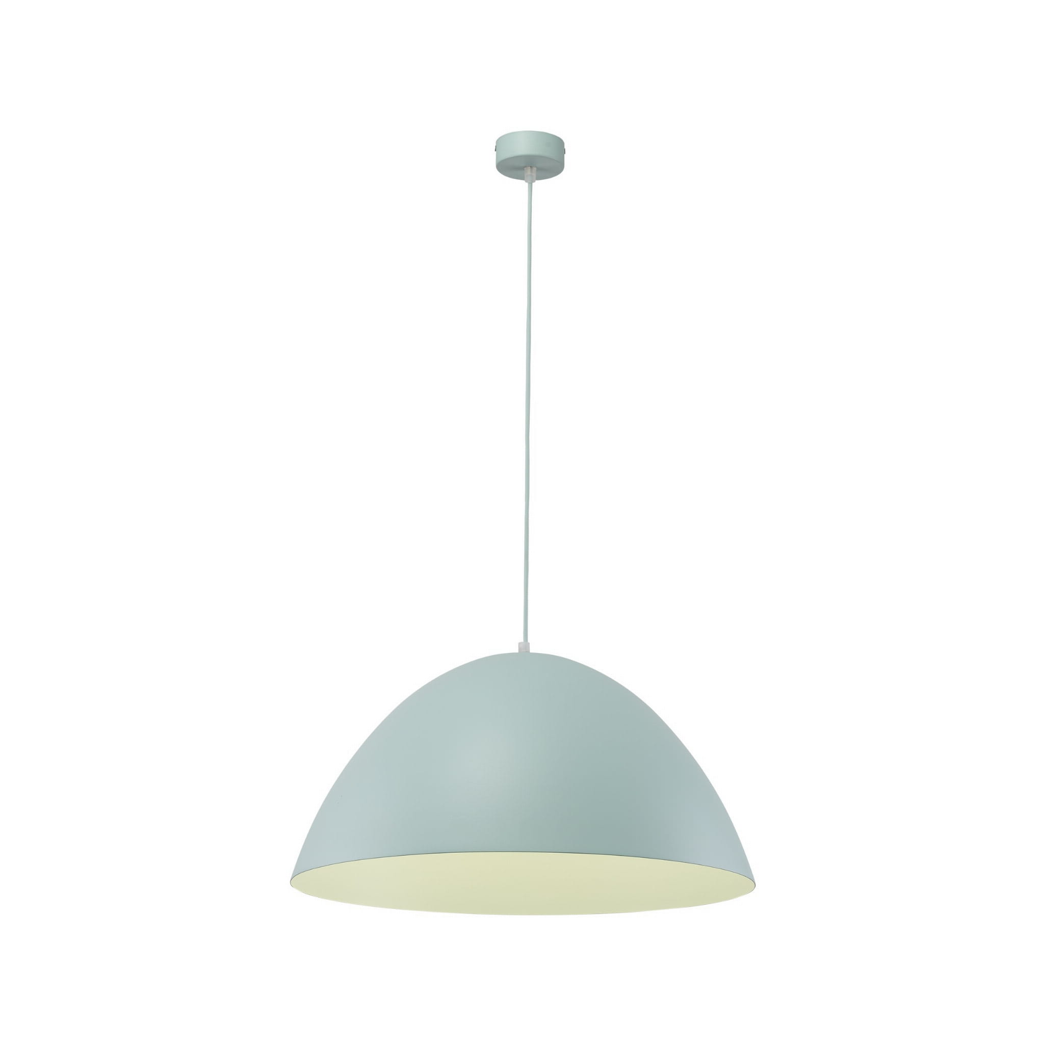 Lampa wisząca klasyczna retro klosz metalowy miska miętowa TK Lighting Faro 974 1x15W E27