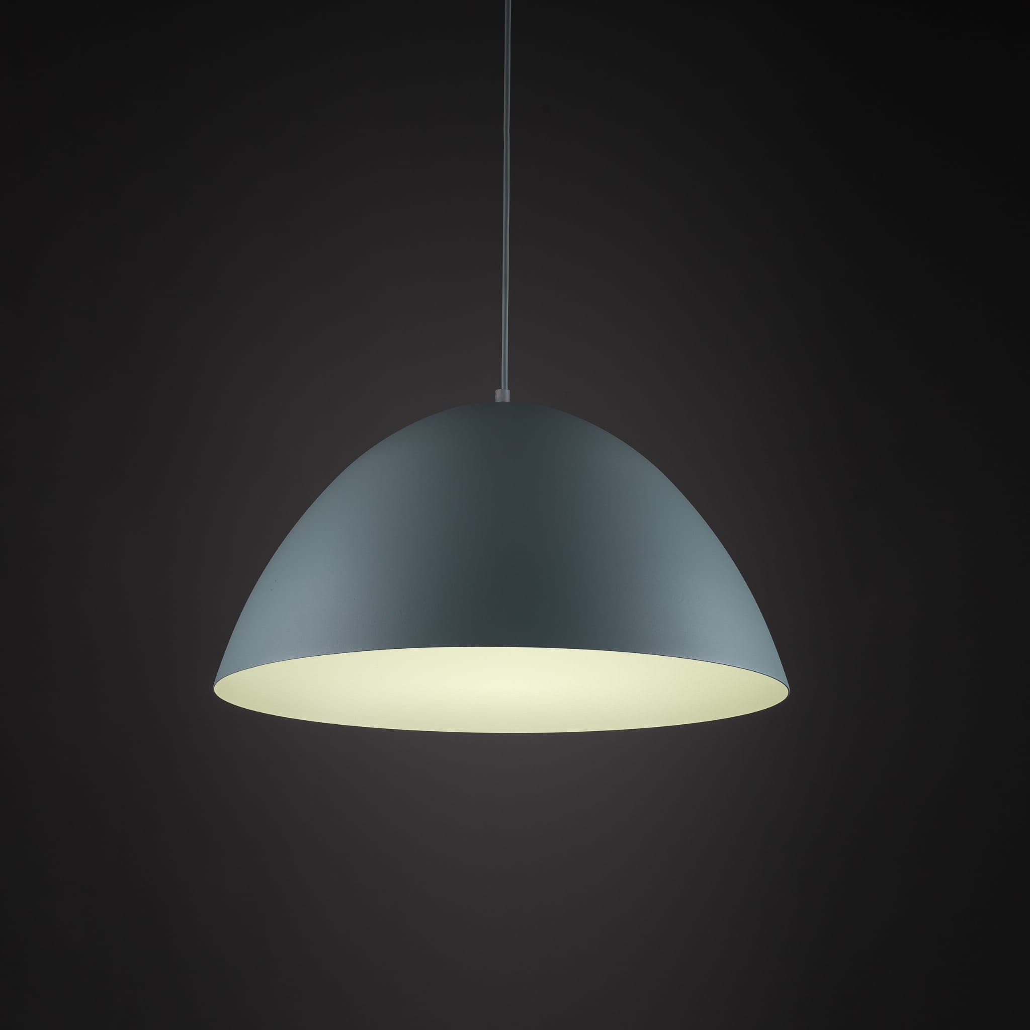 Lampa wisząca klasyczna retro klosz metalowy miska miętowa TK Lighting Faro 974 1x15W E27