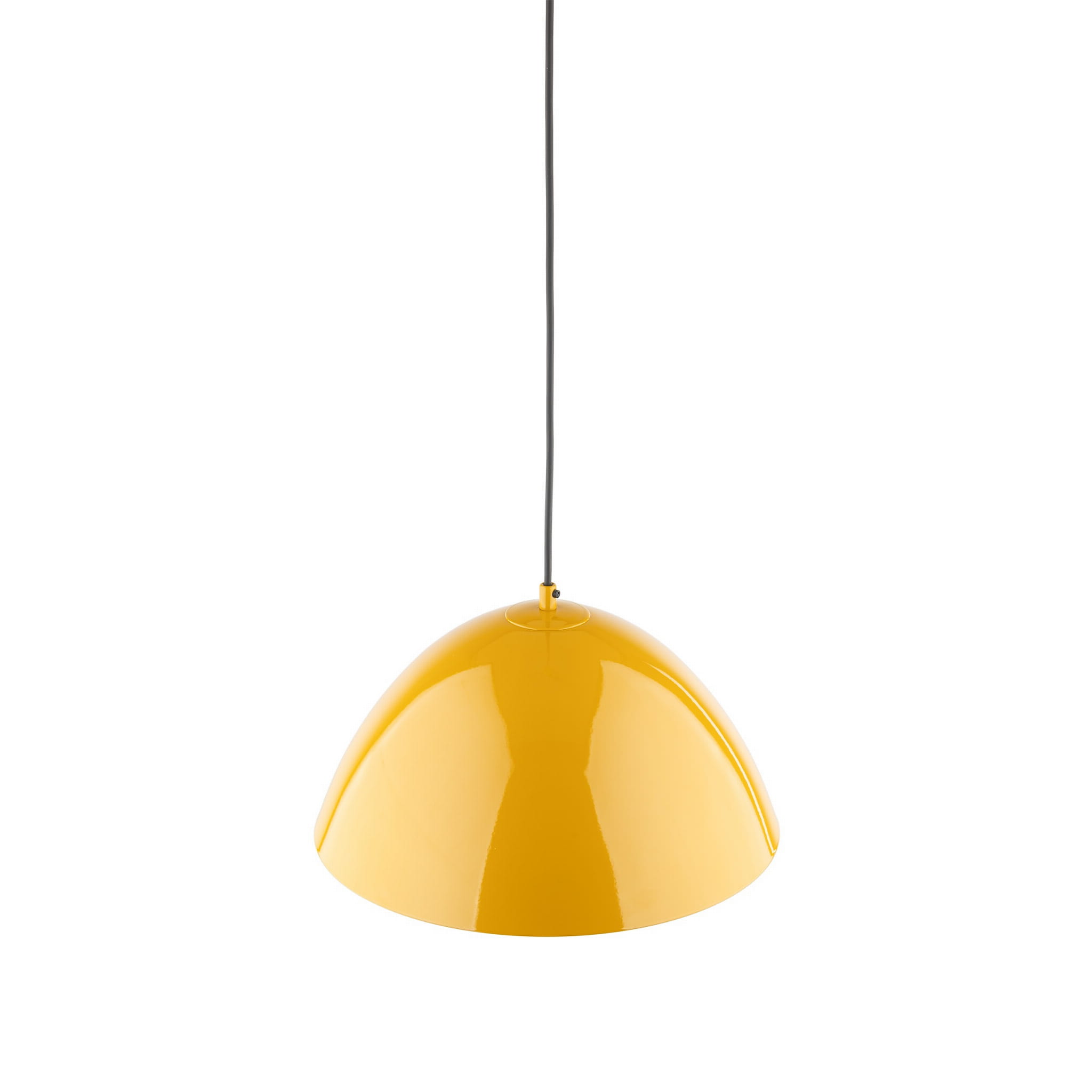 Lampa wisząca klasyczna retro klosz metalowy miska ochra TK Lighting Faro 10263 1x15W E27