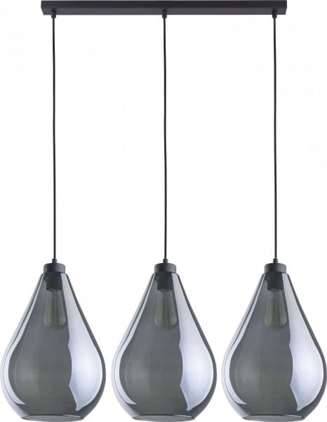 TK Lighting Fuente 2792 Lampa wisząca 3x60W E27 grafit czarny