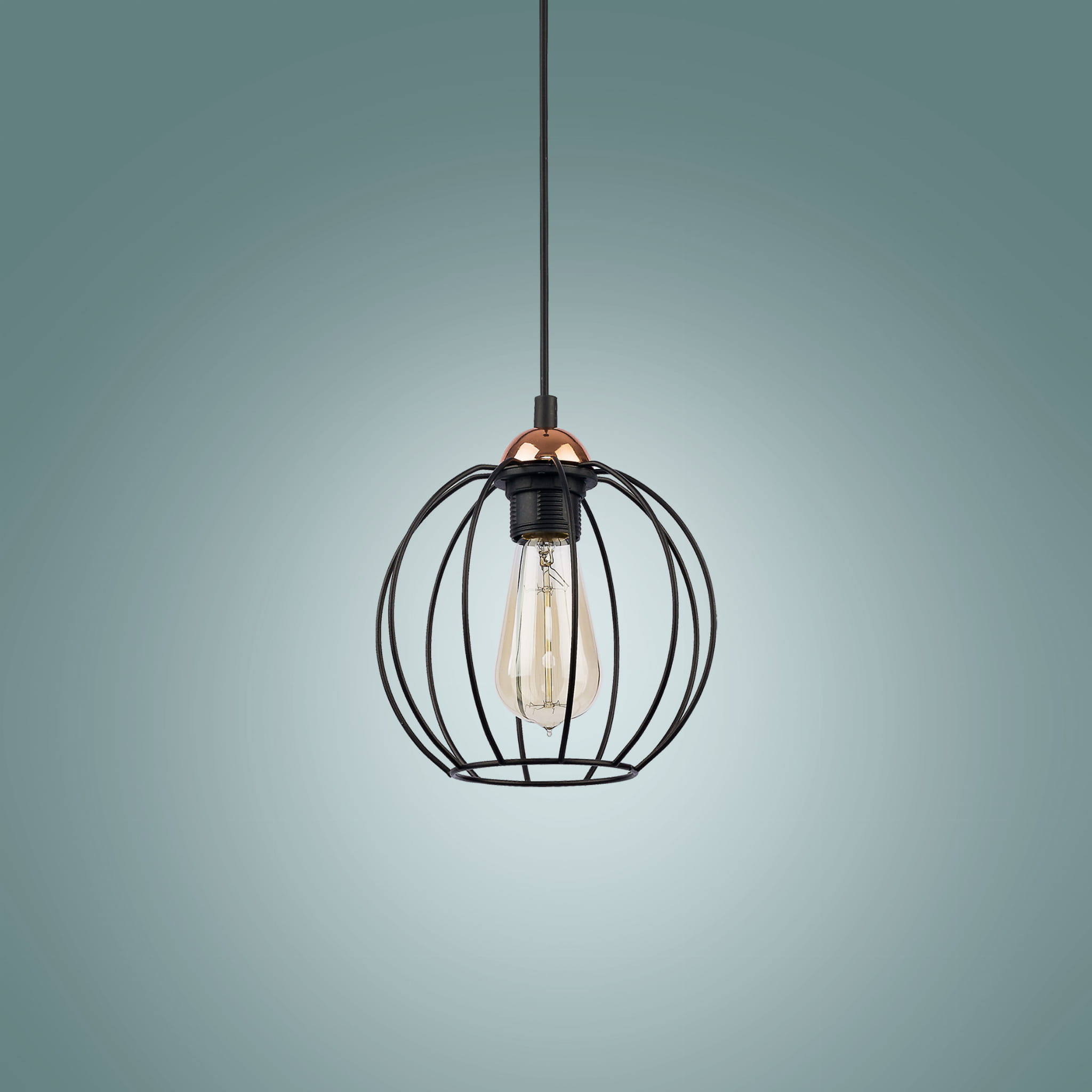 TK Lighting Galaxy 1644 lampa wisząca 1x15W E27 czarna miedziana