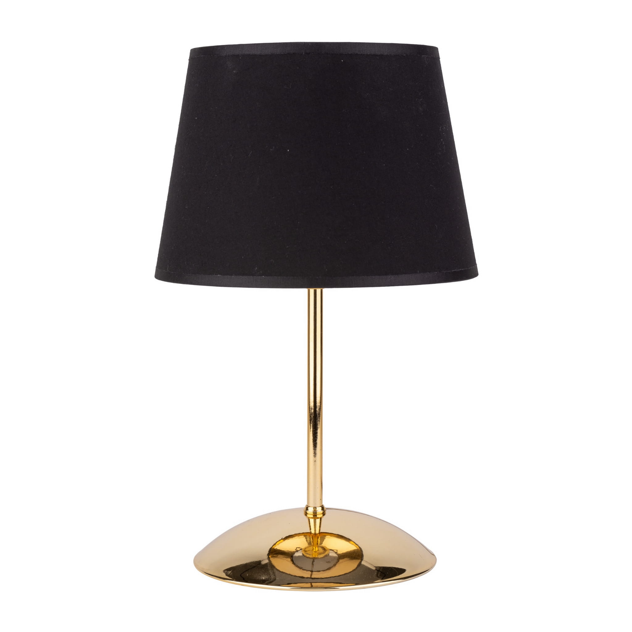 Lampka nowoczesna elegancka glamour abażur materiałowy czarna złota TK Lighting Glory 5496 1x15W E27
