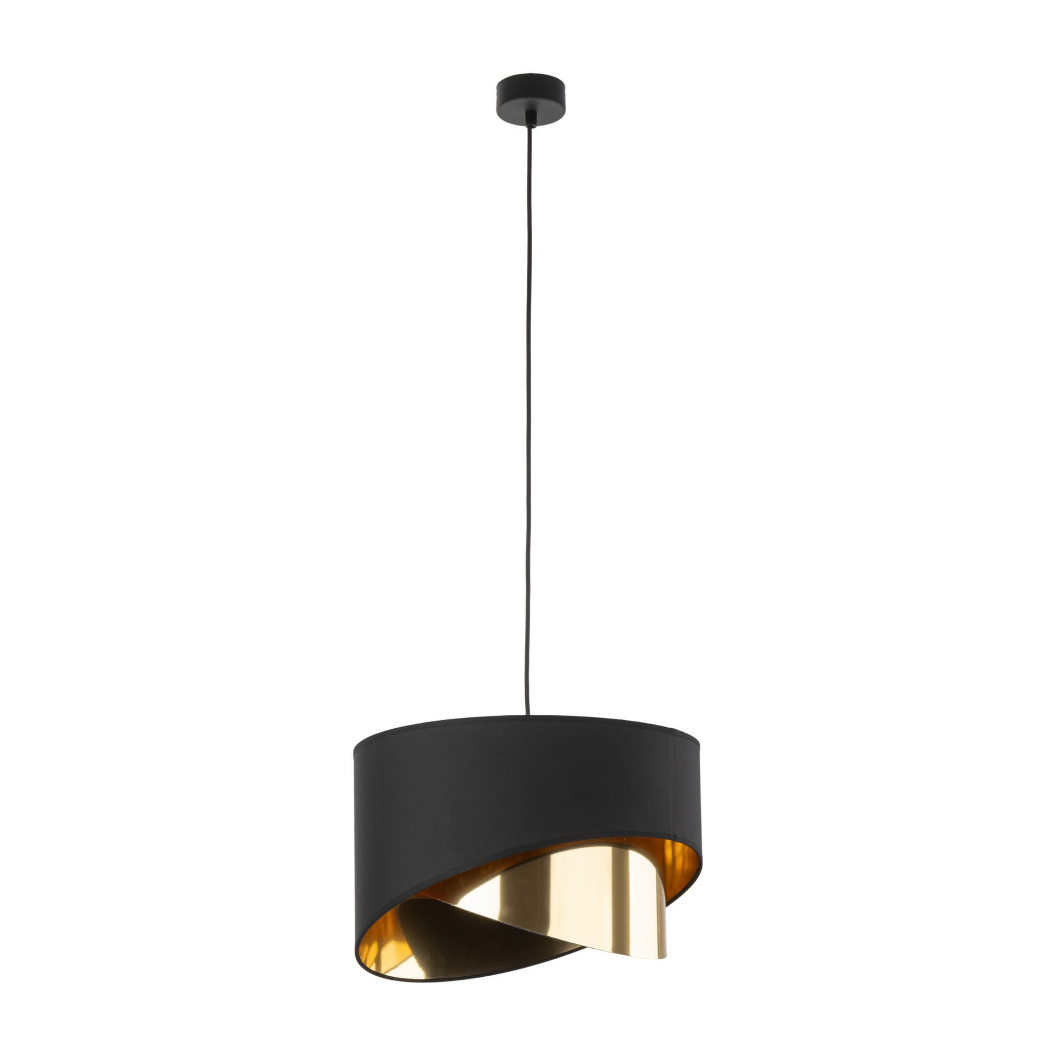 TK Lighting Grant 4823 lampa wisząca 1x15W E27 czarna złota