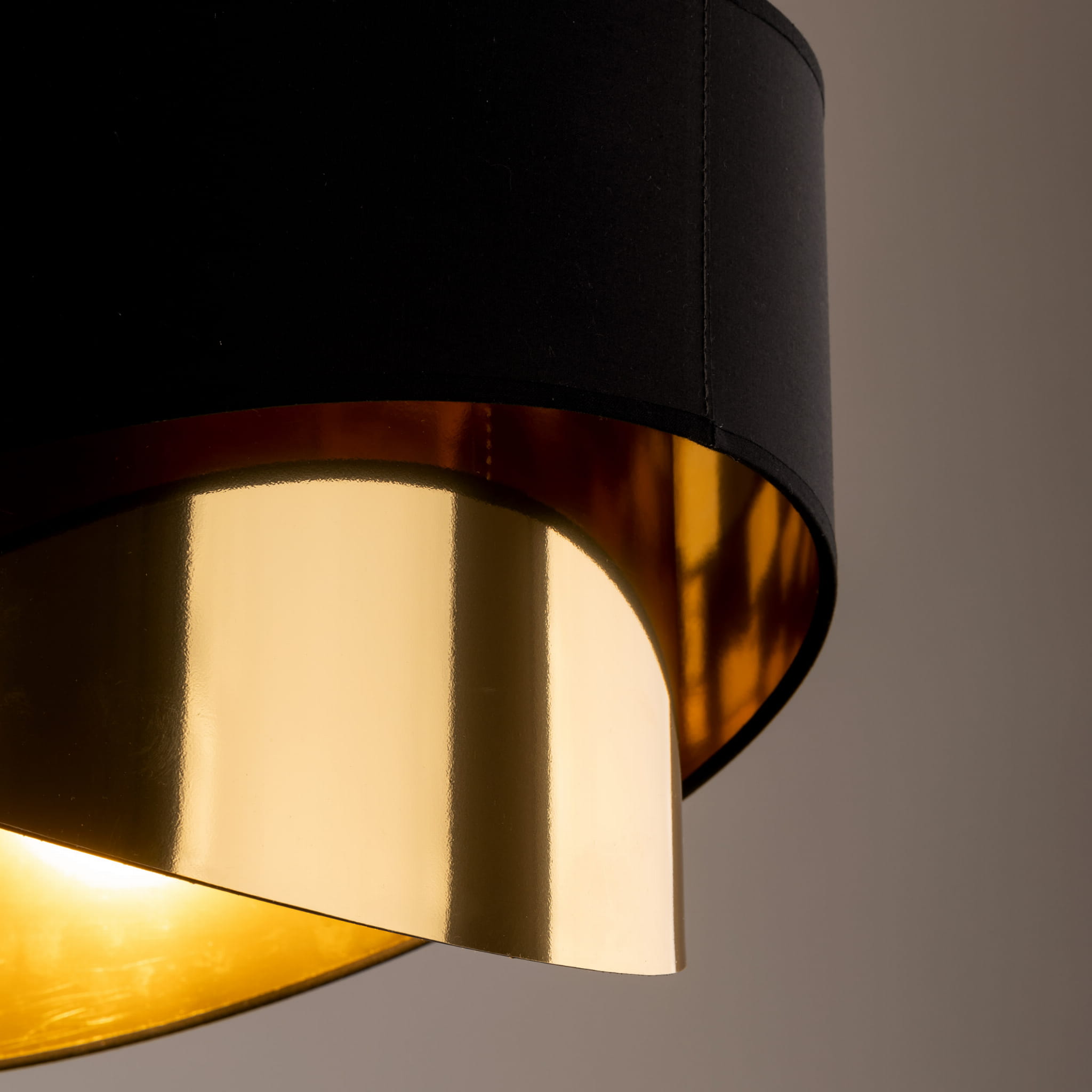 TK Lighting Grant 4823 lampa wisząca 1x15W E27 czarna złota