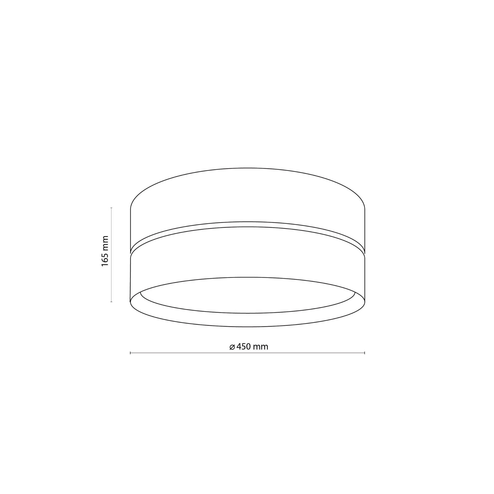 Tk Lighting Hilton 4772 plafon lampa sufitowa 3x15W E27 biały złoty