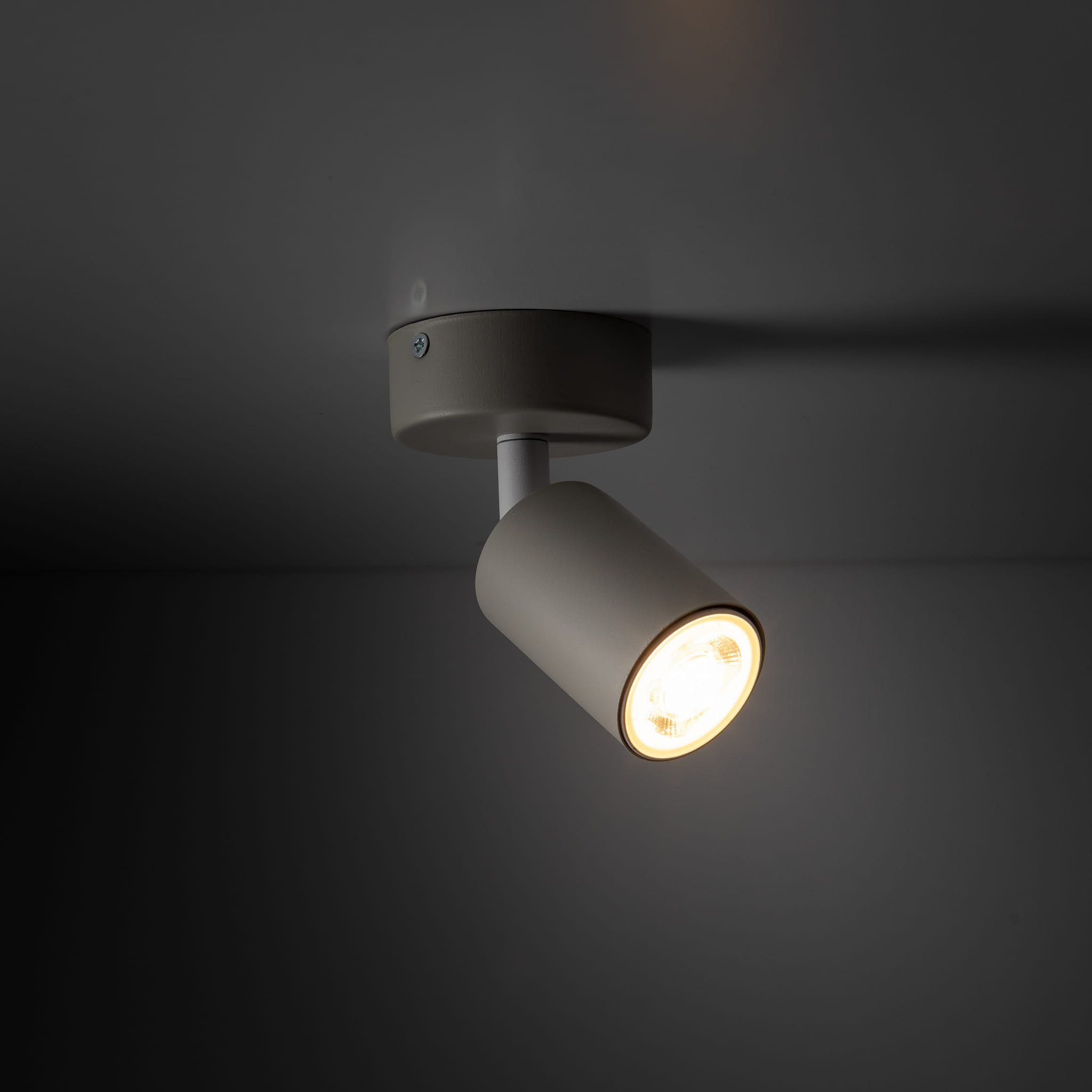 Spot nowoczesny skandynawski loft metalowy reflektor beżowy TK Lighting Livia 10222 1x10W GU10