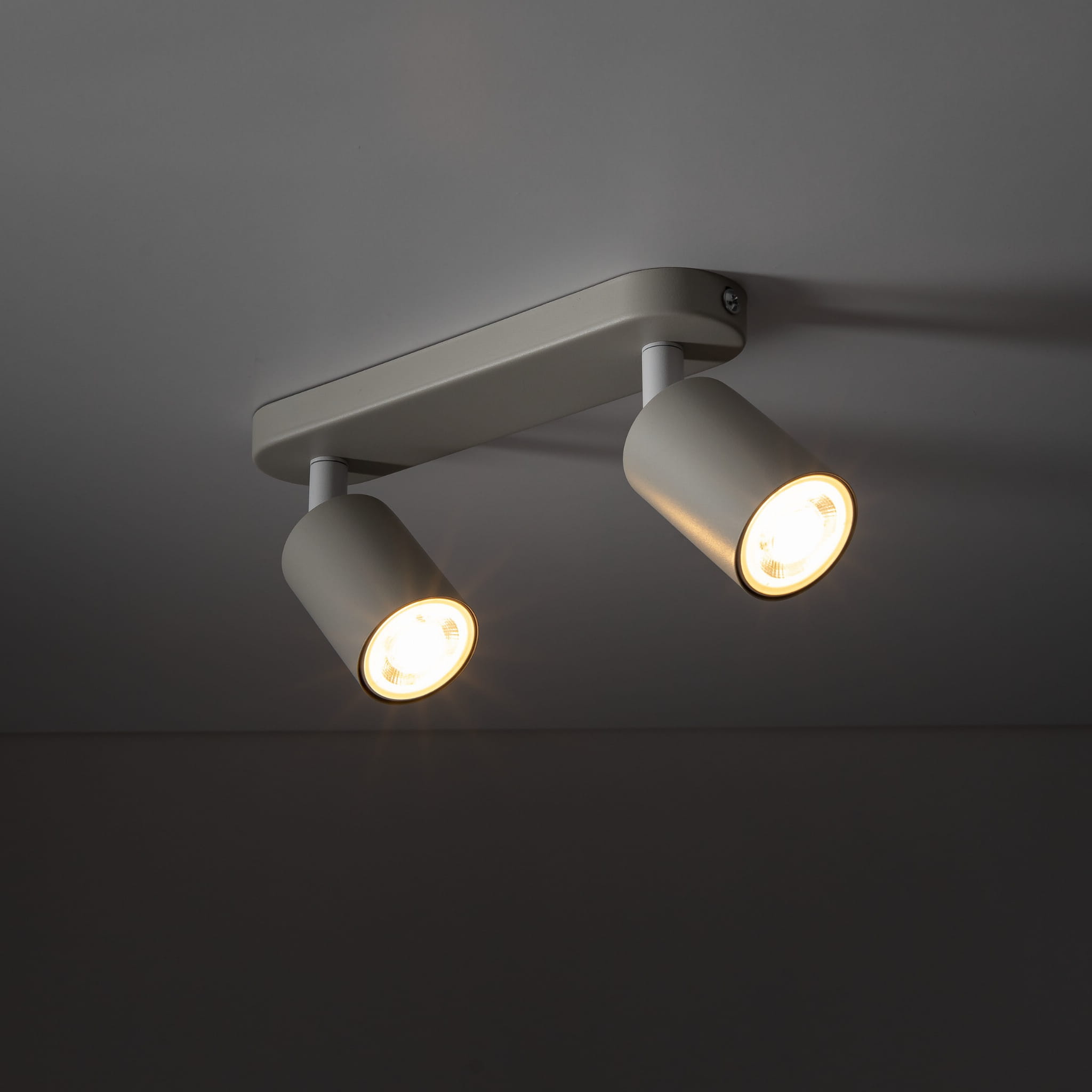 Plafon nowoczesny skandynawski loft metalowy reflektory beżowy TK Lighting Livia 10239 2x10W GU10