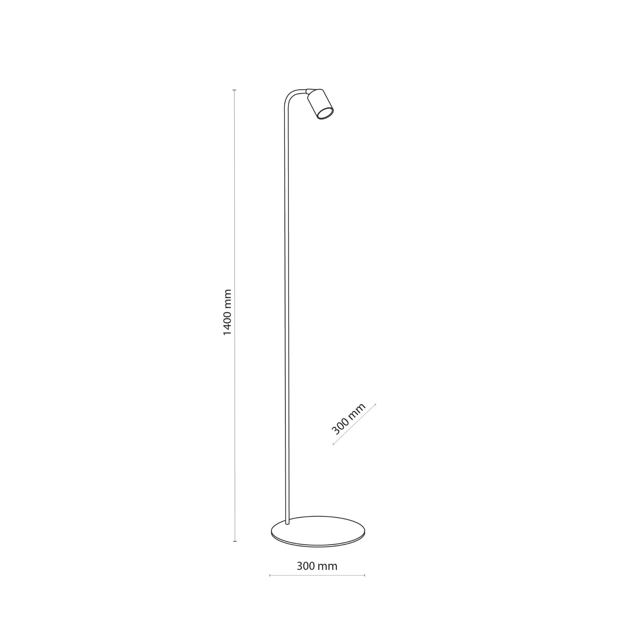 Tk Lighting Shein 5484 lampa stojąca podłogowa 1x10W GU10 biała