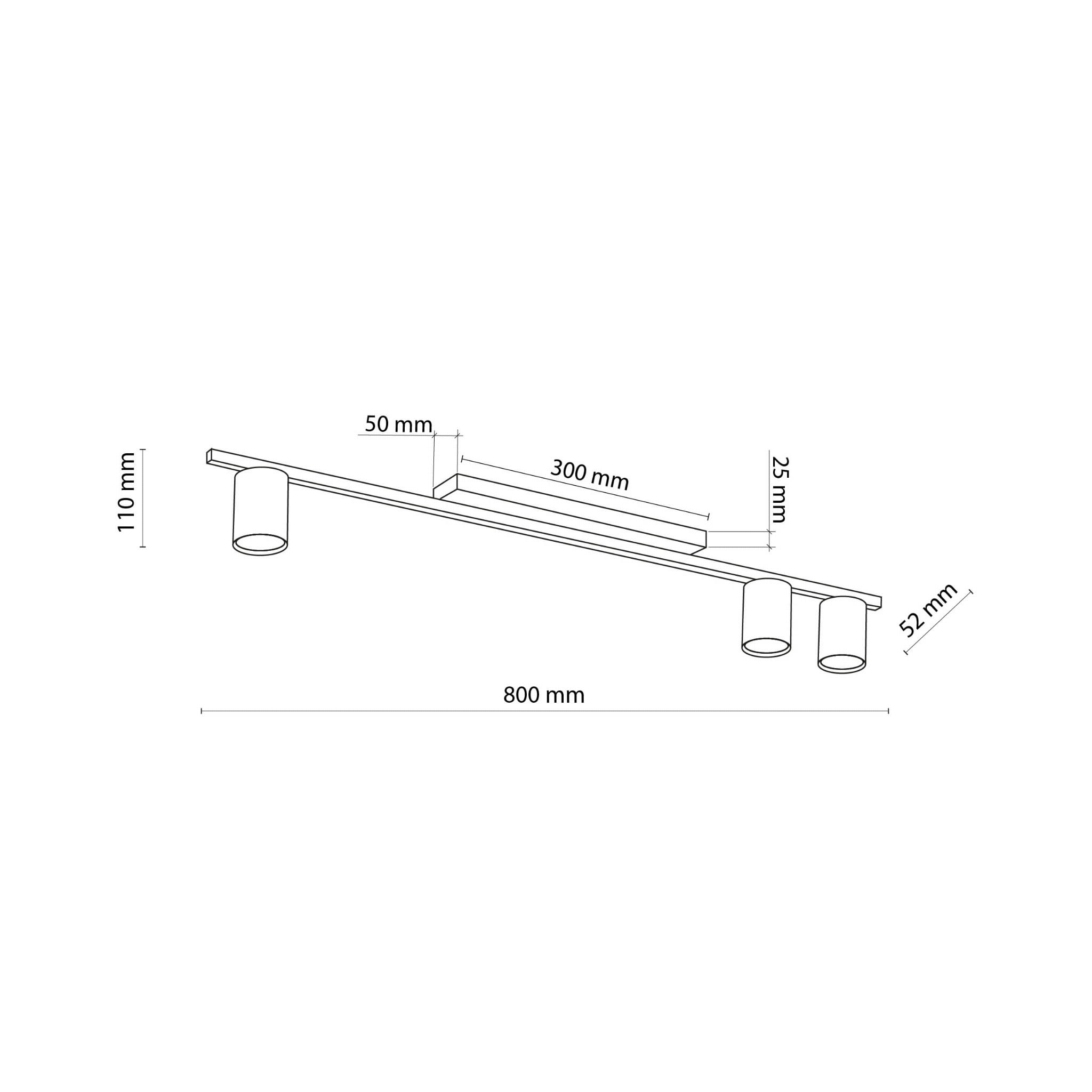 Tk Lighting Logan 4570 plafon lampa sufitowa 3x10W GU10 biały