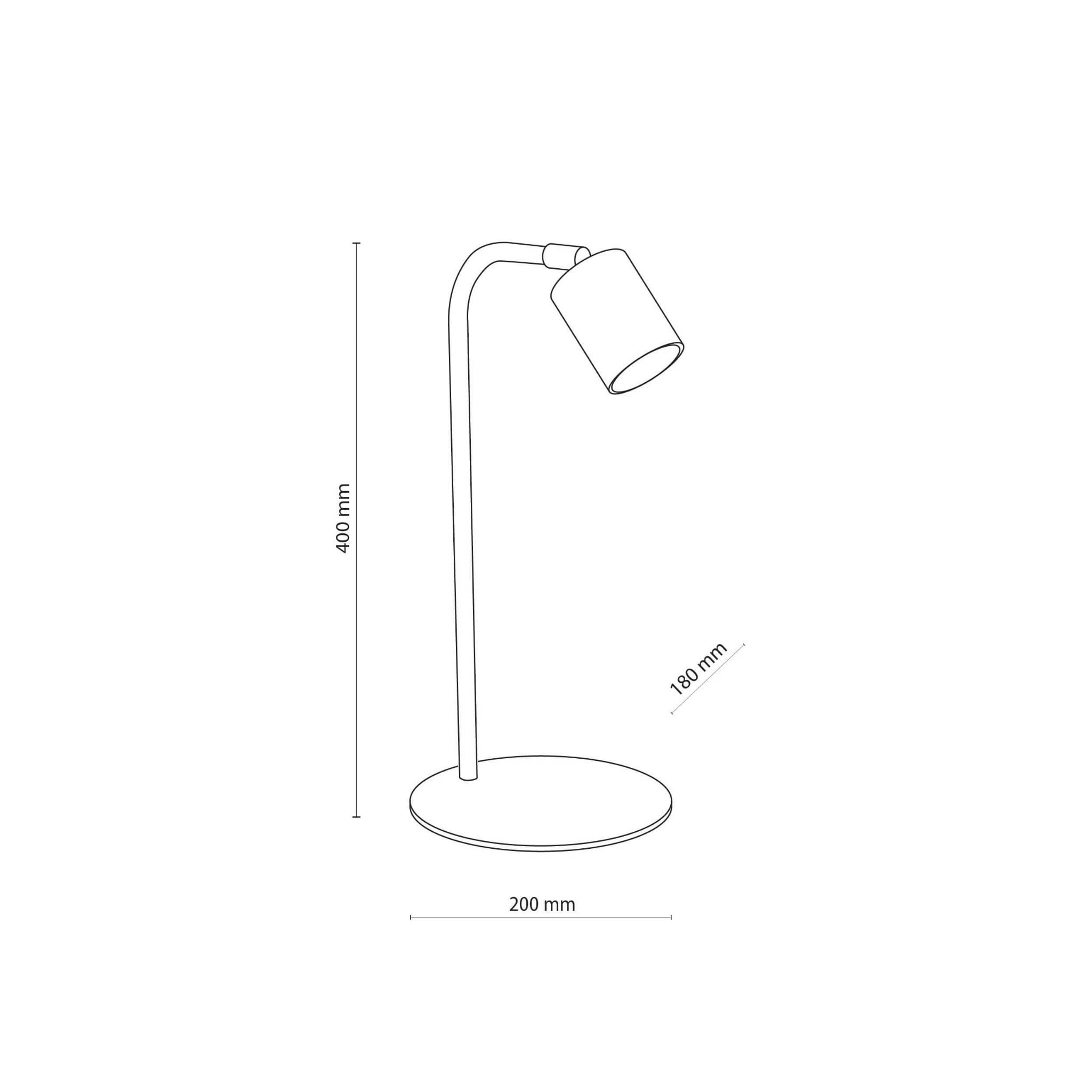 Tk Lighting Shein 5490 lampa stołowa lampka 1x10W GU10 biała
