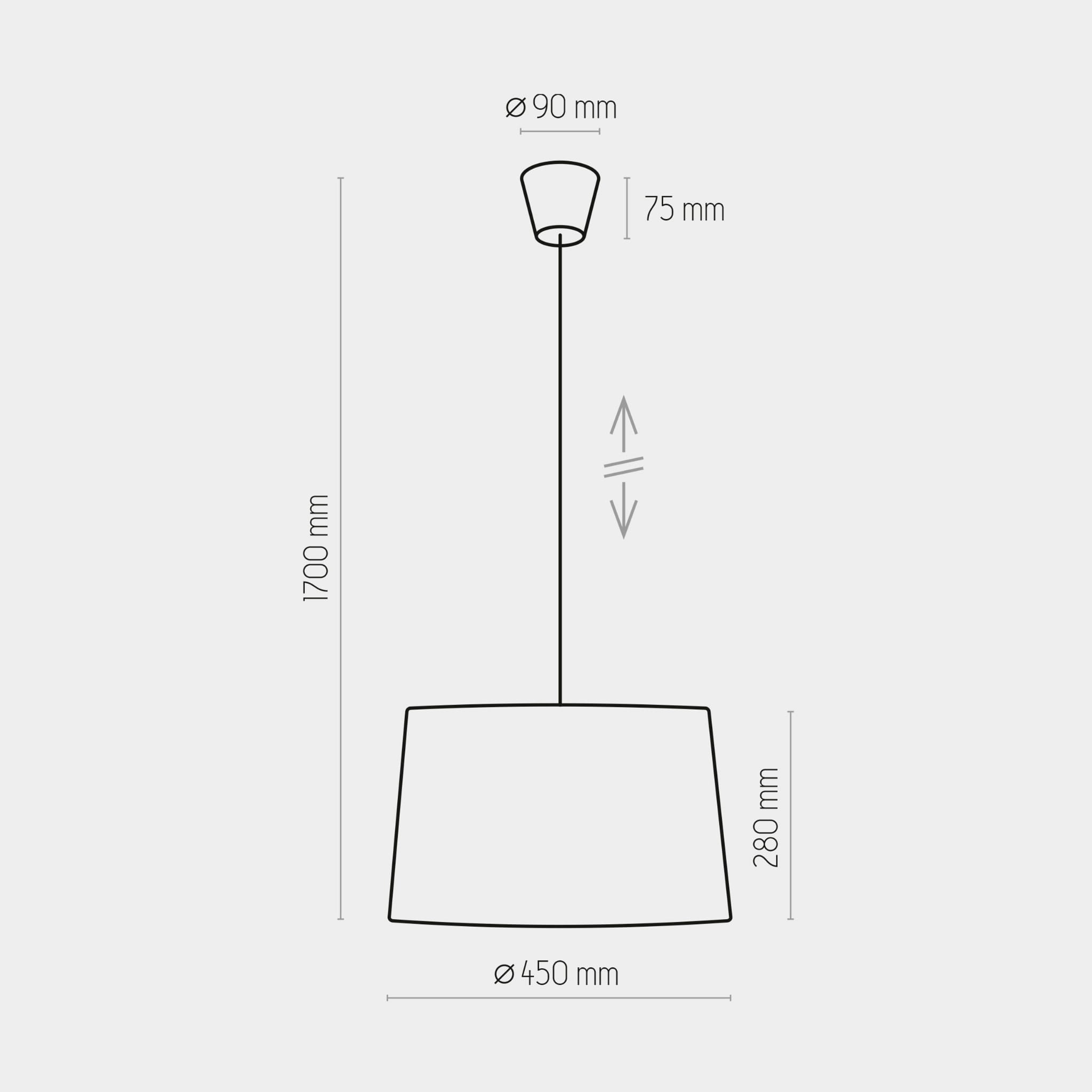 Lampa wisząca oprawa TK Lighting Maja 1x60W E27 biała 1883