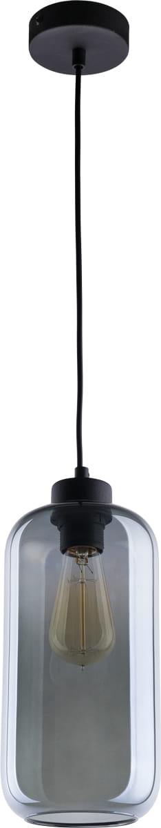 Lampa wisząca szklady dymiony klosz Tk Lighting Marco 2077 1x60W E27 grafit lustrzany