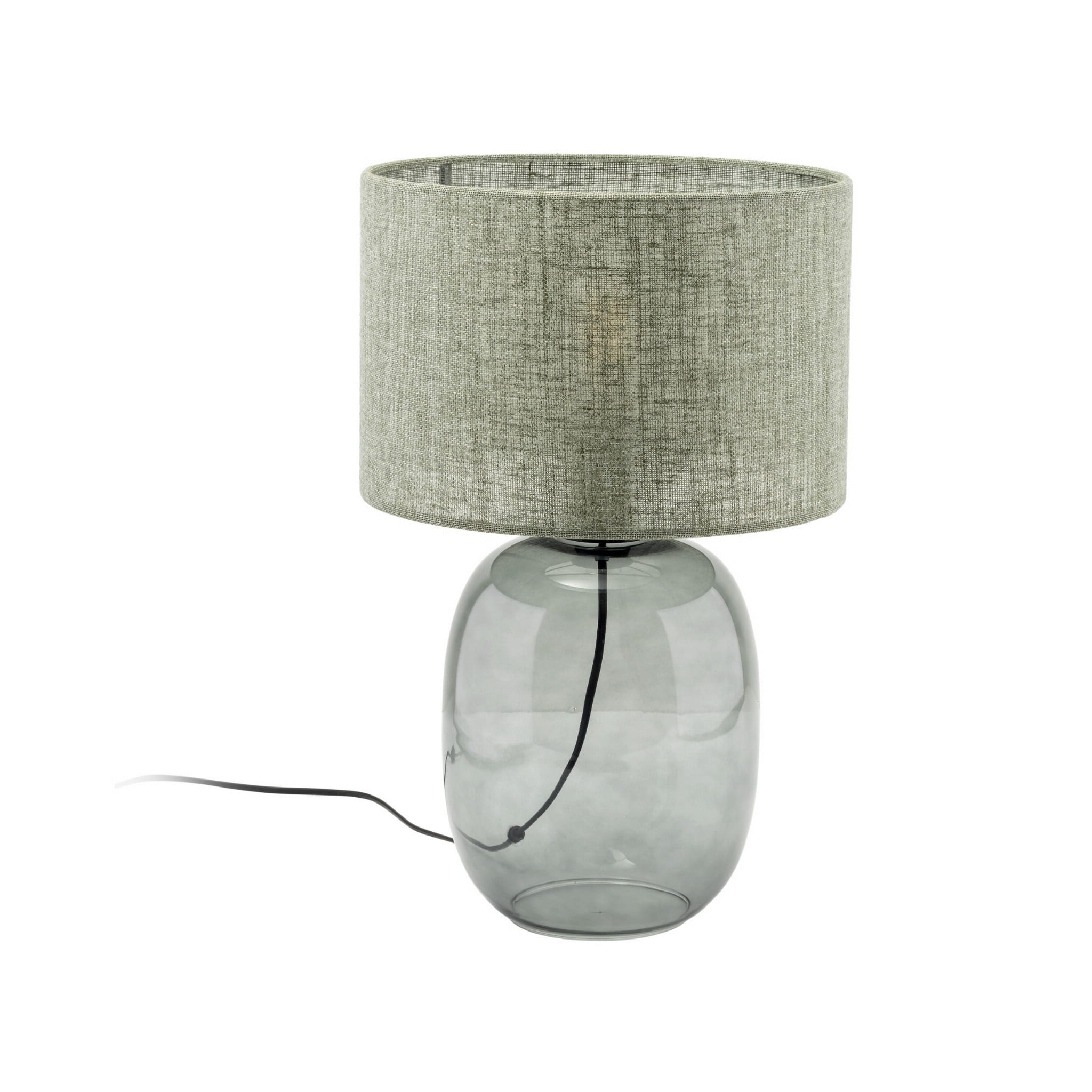 Lampka nowoczesna skandynawska klasyczna elegancka abażur materiałowy grafitowa zielona TK Lighting Melody 5989 1x15W E27