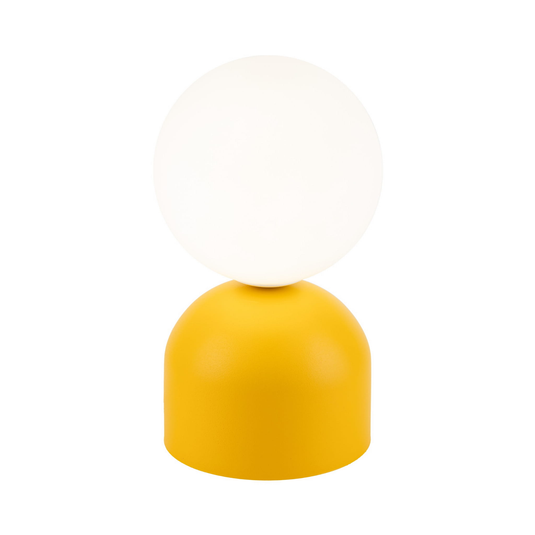 Lampka nowoczesna skandynawska loft klosz szklany kula żółta biała TK Lighting Miki 16040 1x8W G9