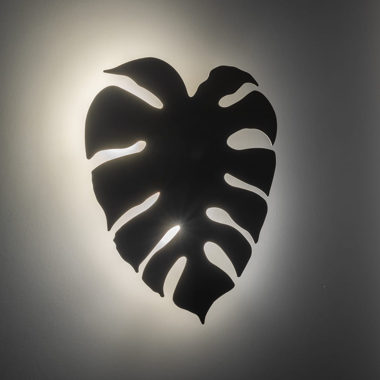 Kinkiet ścienny do salonu sypialni metalowy liść beżowy TK Lighting Monstera 5946 3x6W G9