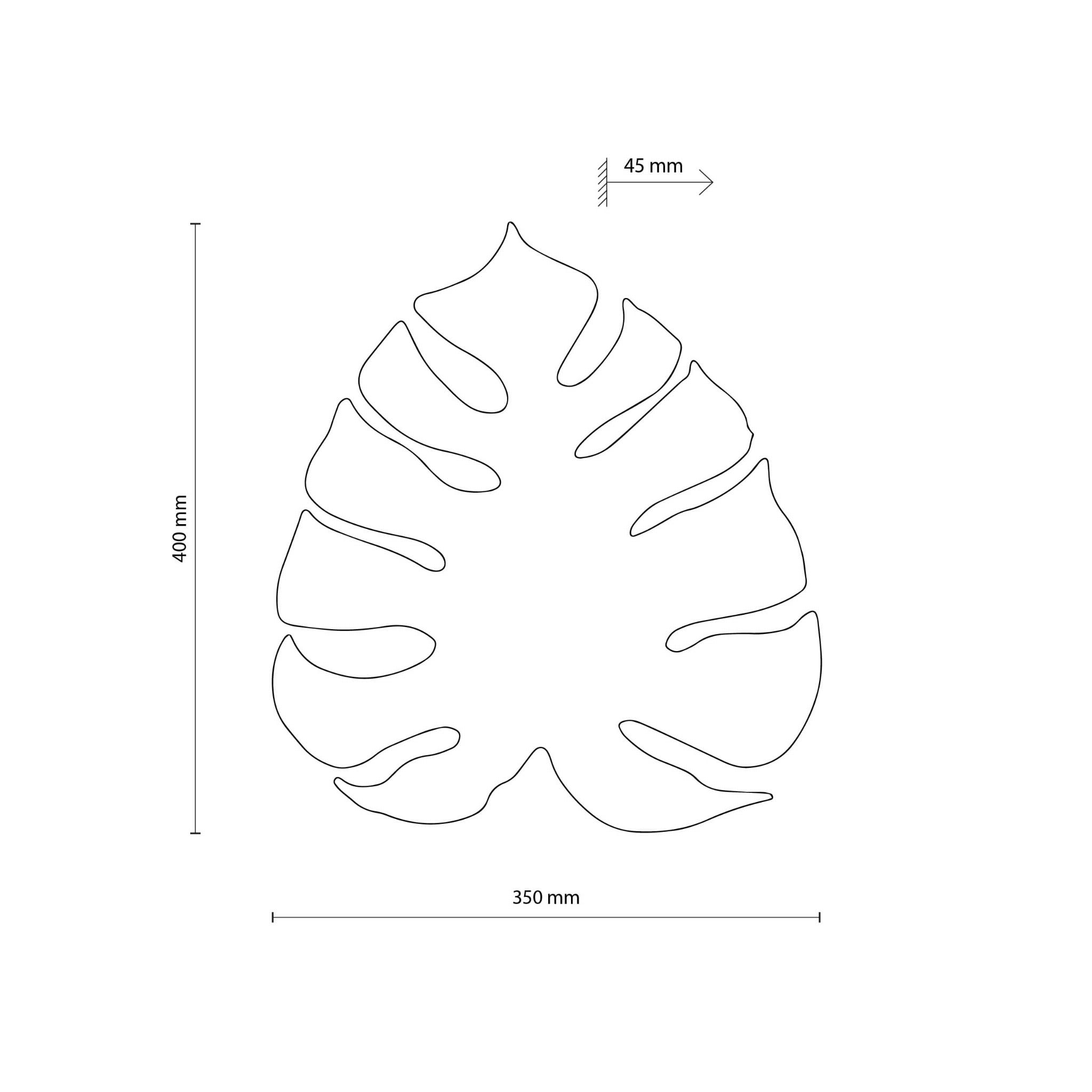 Kinkiet ścienny do salonu sypialni metalowy liść Tk Lighting Monstera 4668 3x6W G9 zielony