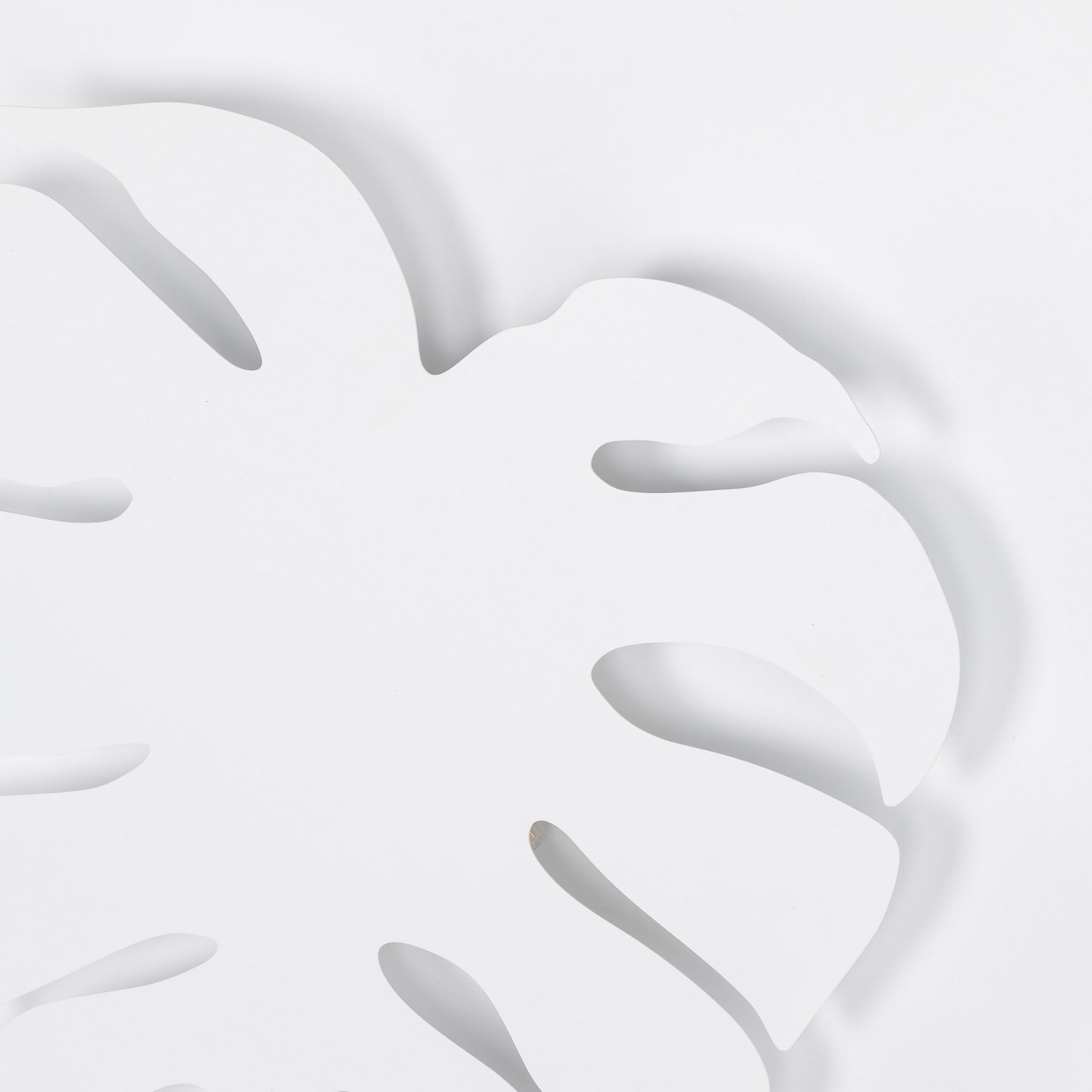 Kinkiet ścienny do salonu sypialni metalowy liść biały TK Lighting Monstera 5915 4x6W G9