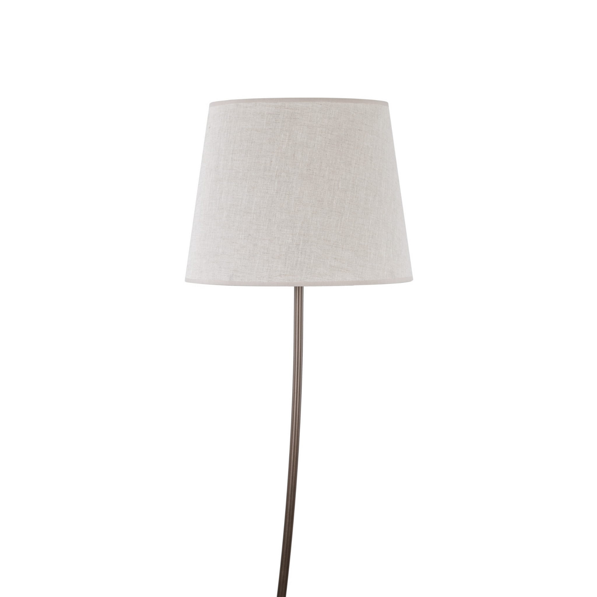 Lampa podłogowa nowoczesna boho skandynawska abażur materiałowy brązowa lniana TK Lighting Nicola 16028 1x15W E27