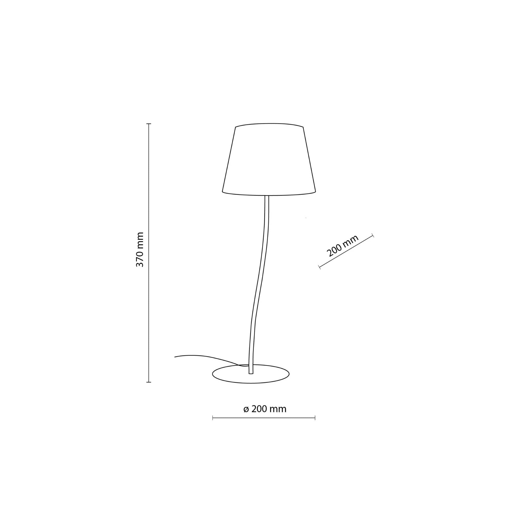 Lampka nowoczesna boho skandynawska abażur materiałowy brązowa lniana TK Lighting Nicola 16027 1x15W E27