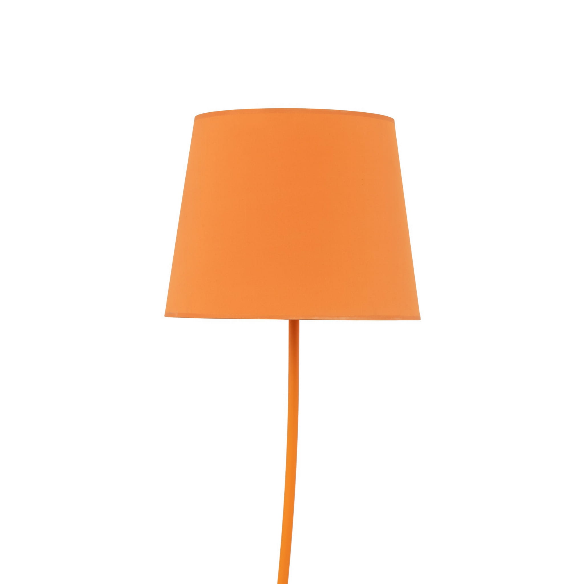 Lampa podłogowa nowoczesna boho skandynawska abażur materiałowy pomarańczowa TK Lighting Nicola 6644 1x15W E27