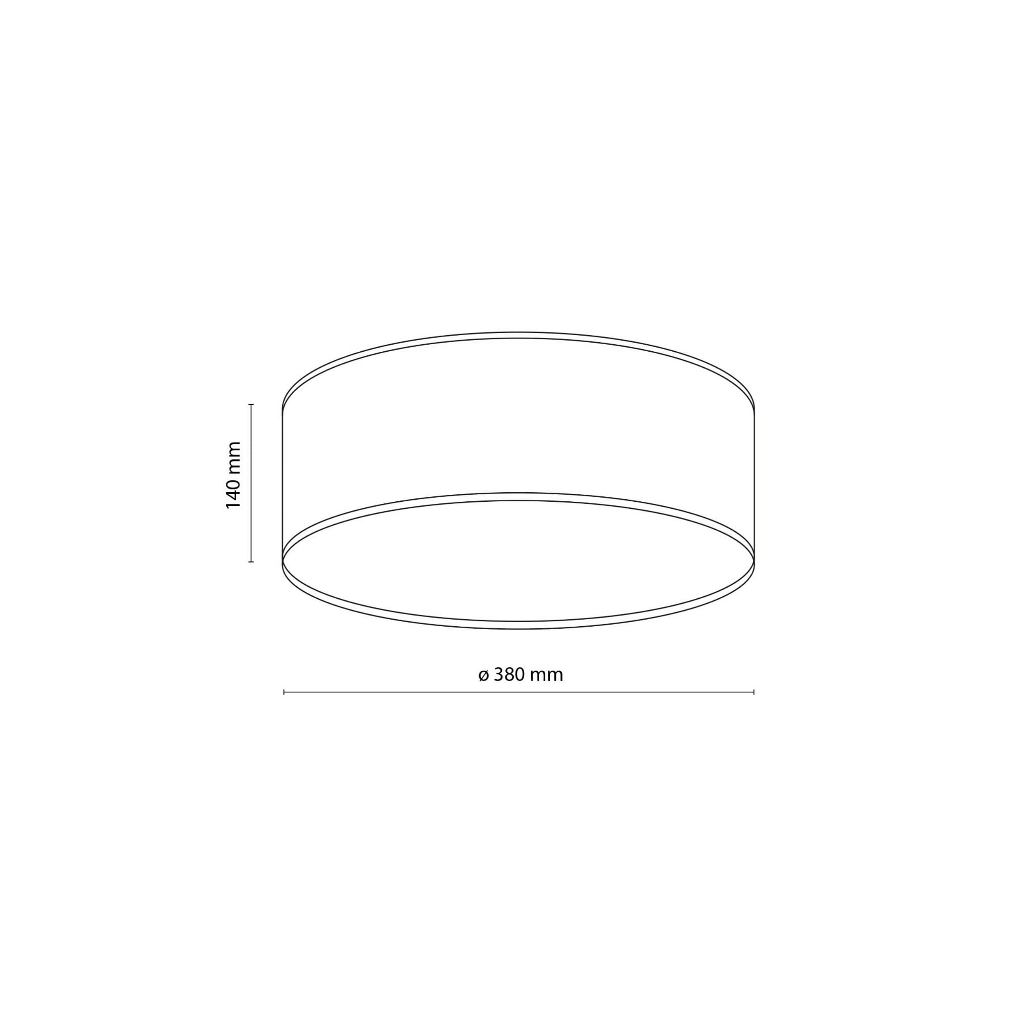 Plafon nowoczesny boho skandynawski abażur materiałowy koło pomarańczowy TK Lighting Nicola 10153 4x15W E27
