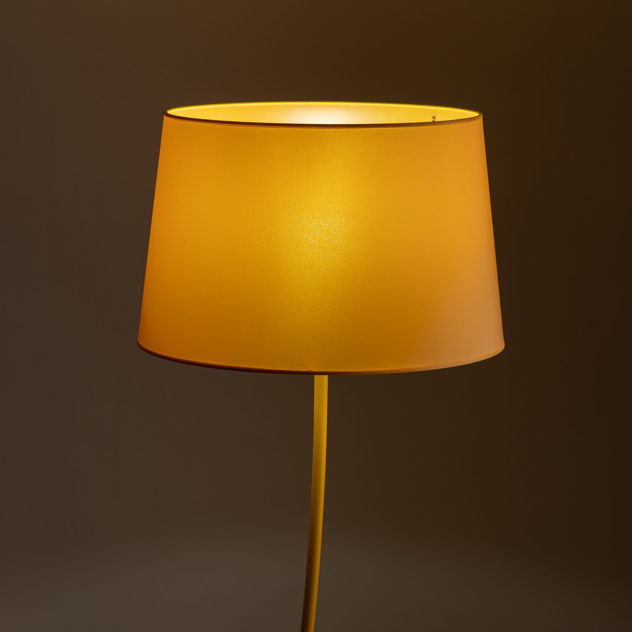 Lampa podłogowa nowoczesna boho skandynawska abażur materiałowy żółta TK Lighting Nicola 6645 1x15W E27