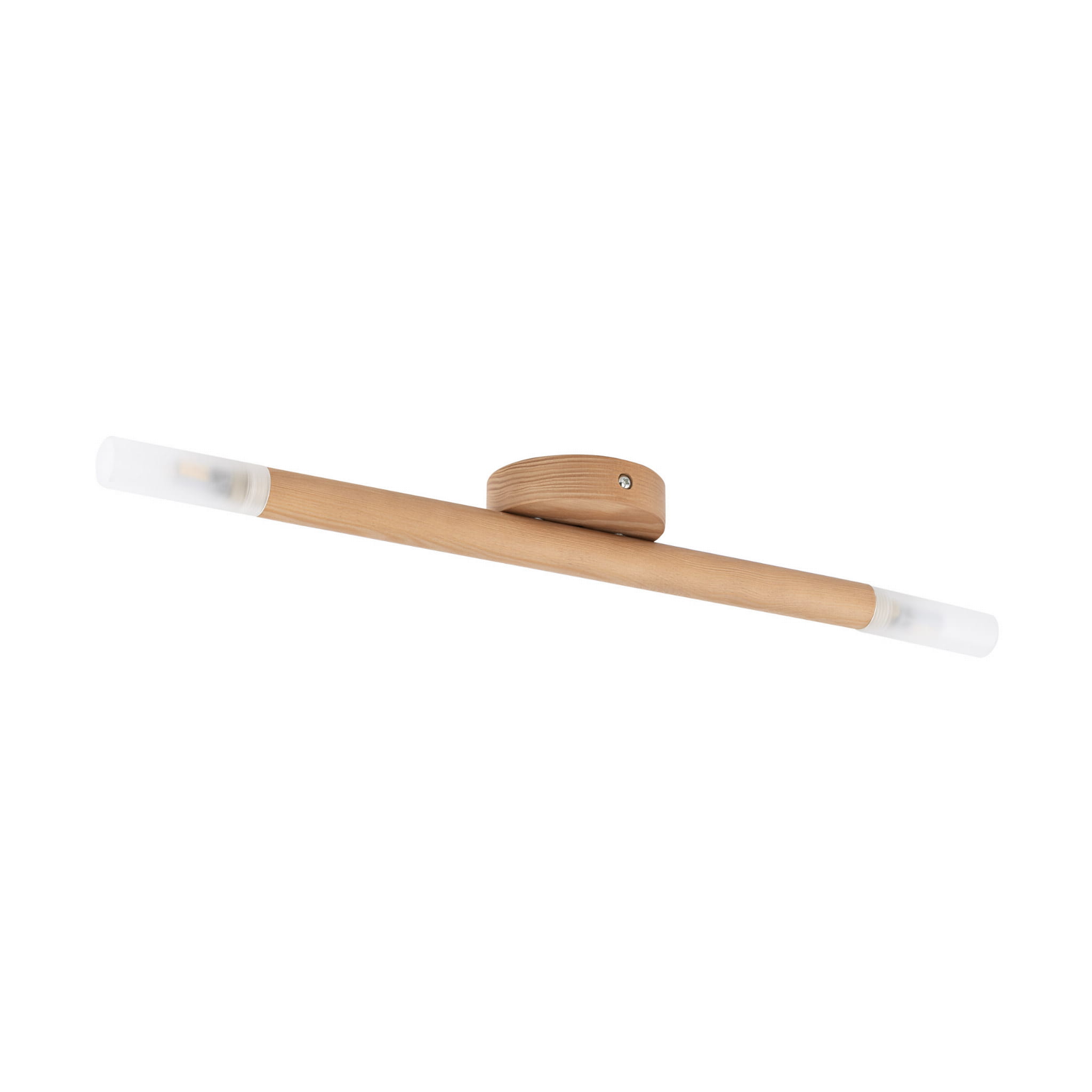 Kinkiet nowoczesny skandynawski boho drewniany podłużny rurka sosna TK Lighting Noble 4523 2x6W G9