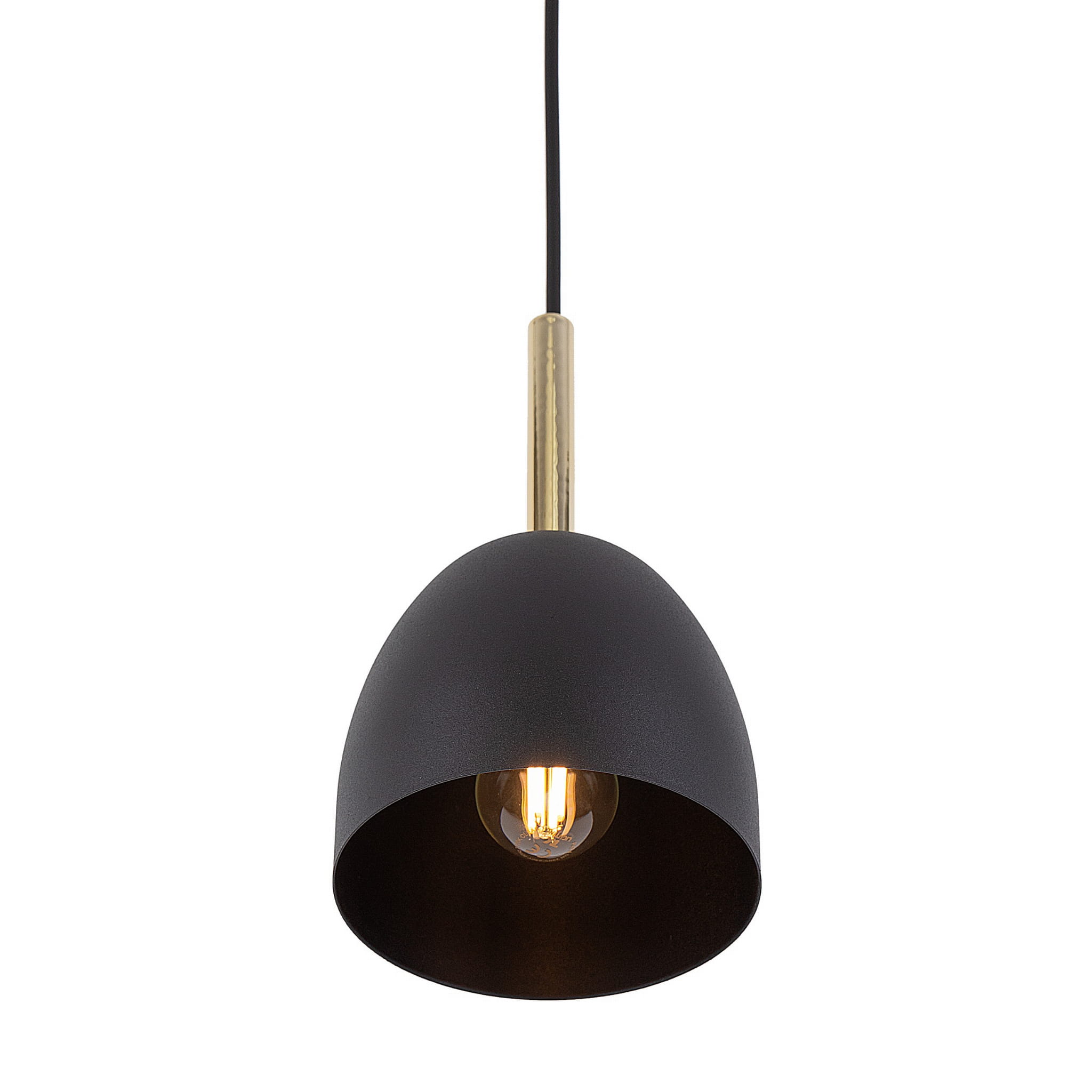 Tk Lighting Nord 4870 lampa wisząca 1x15W E27 czarna drewniana