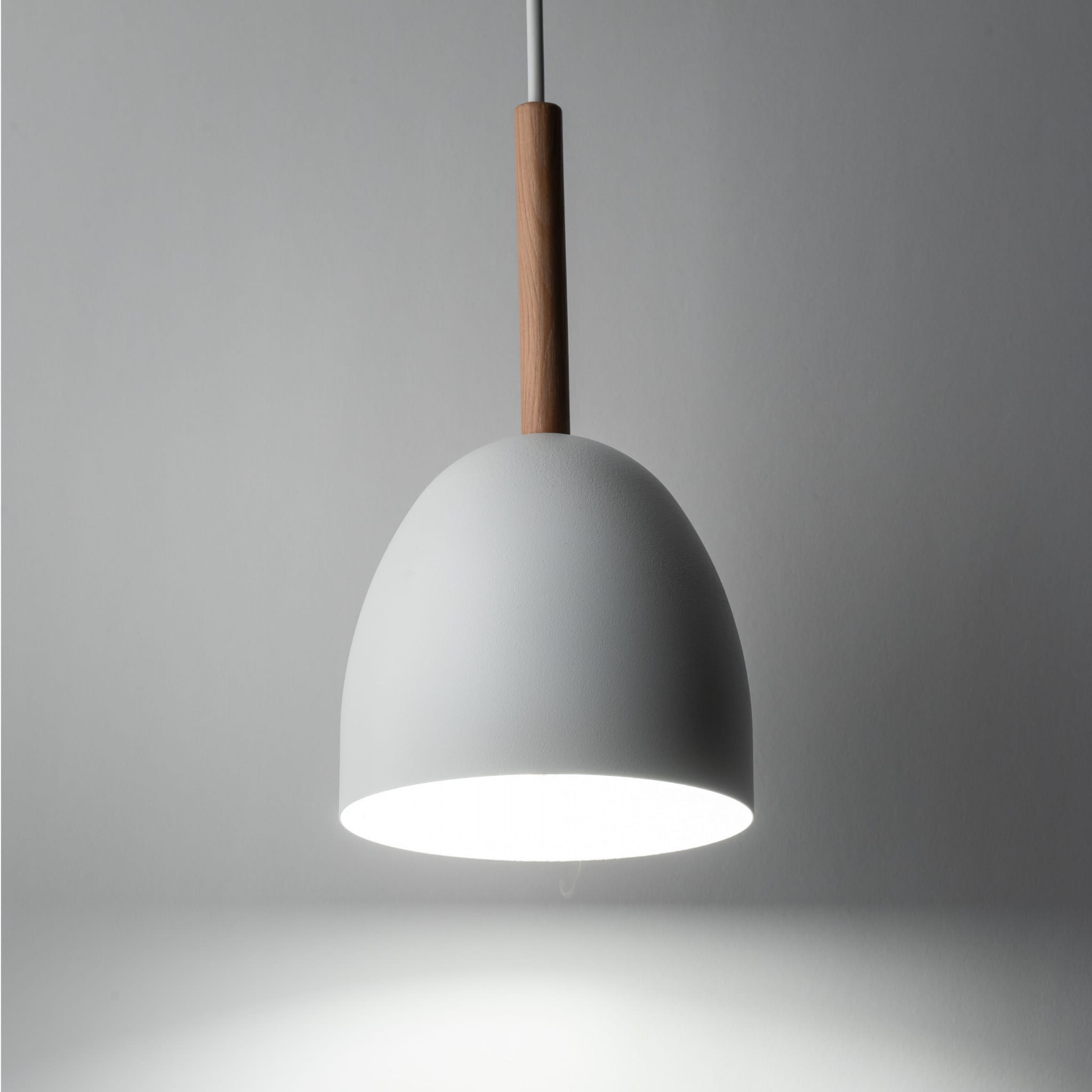 Tk Lighting Nord 4868 lampa wisząca 1x15W E27 biała drewniana
