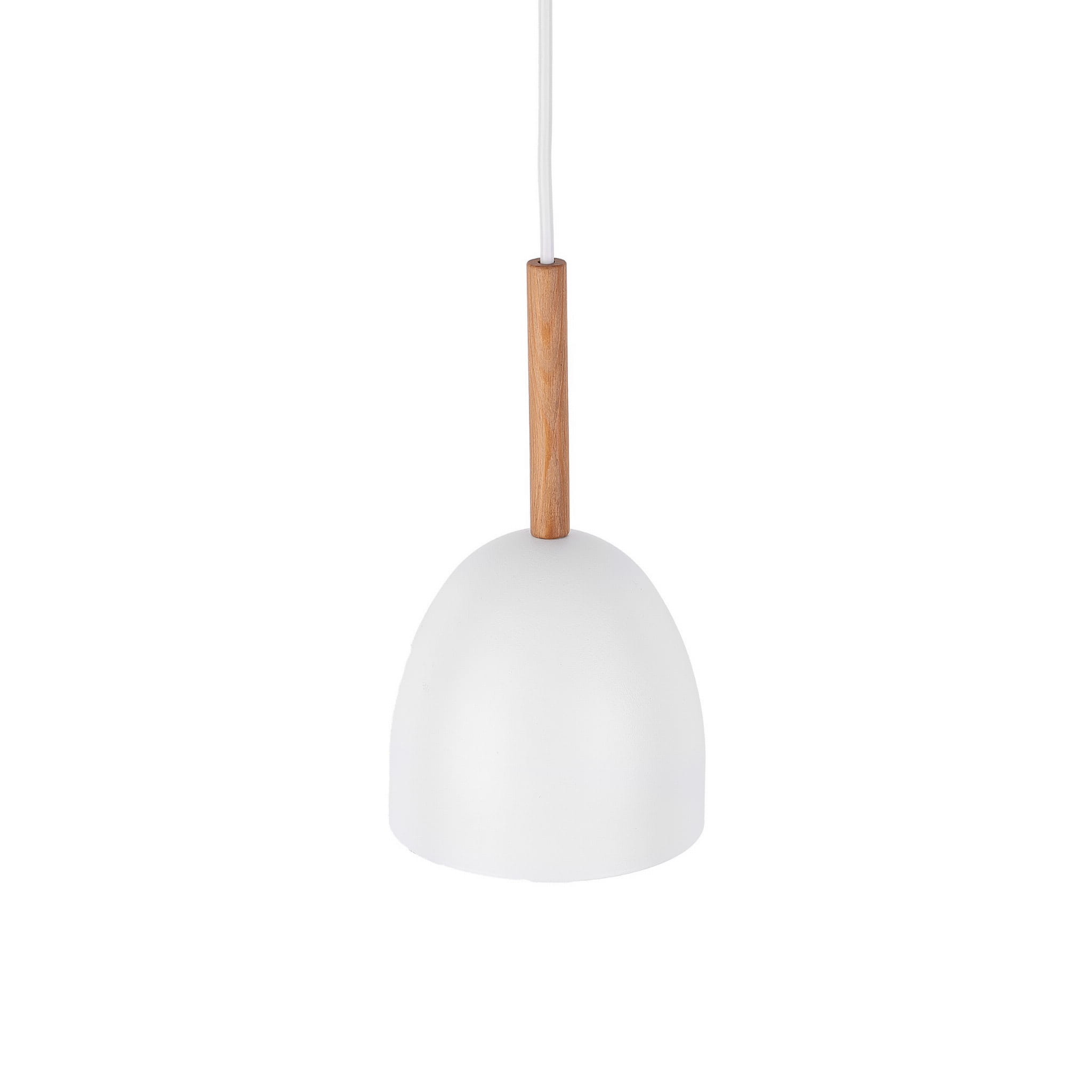 Tk Lighting Nord 4868 lampa wisząca 1x15W E27 biała drewniana