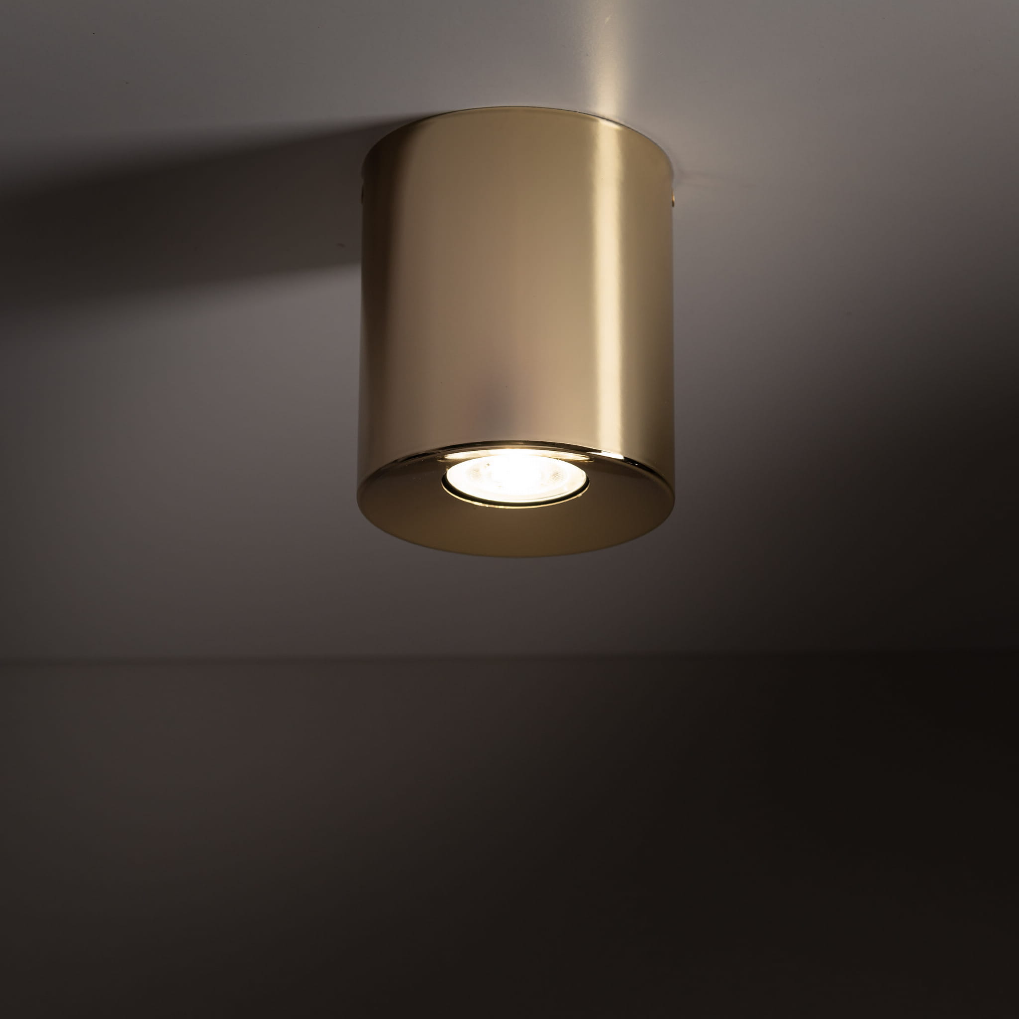 Spot nowoczesny elegancki metalowy tuba złoty TK Lighting Orion 10129 1x10W GU10