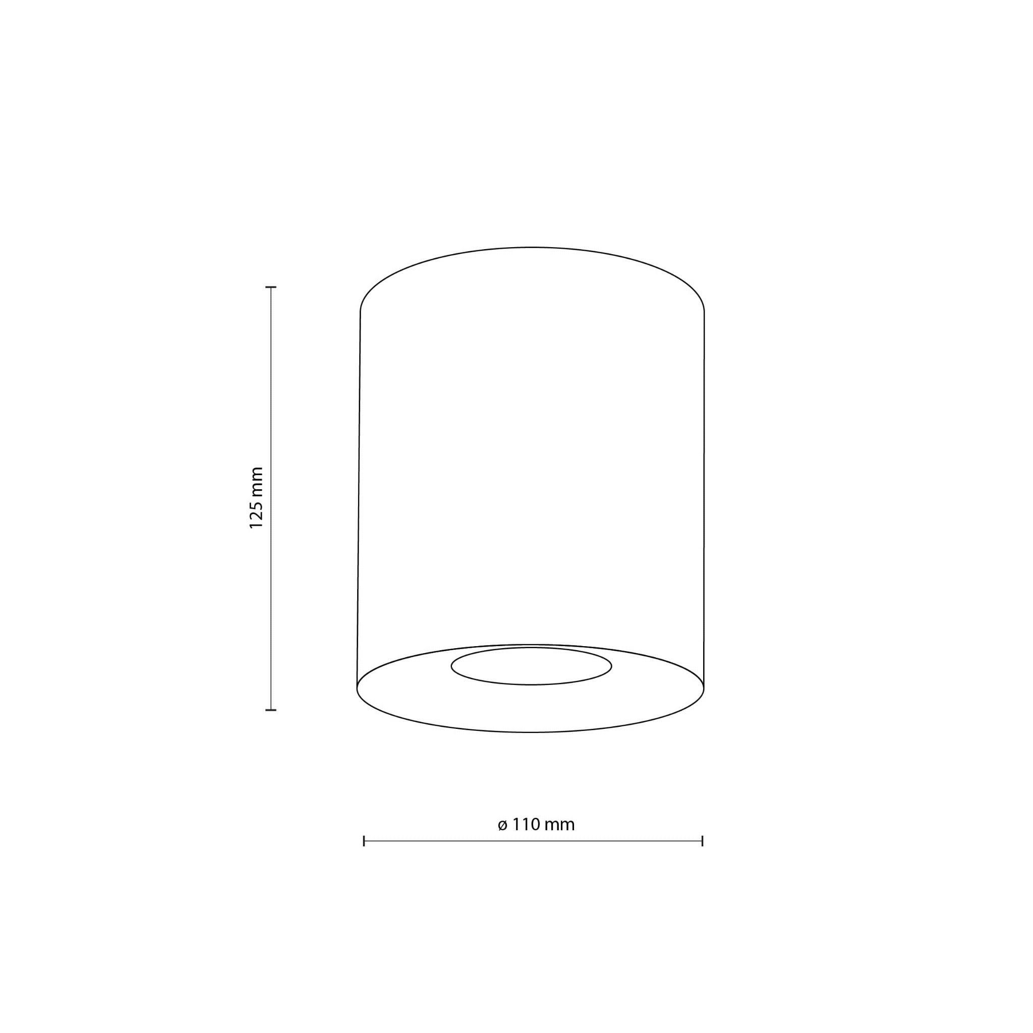 Spot nowoczesny elegancki metalowy tuba złoty TK Lighting Orion 10129 1x10W GU10