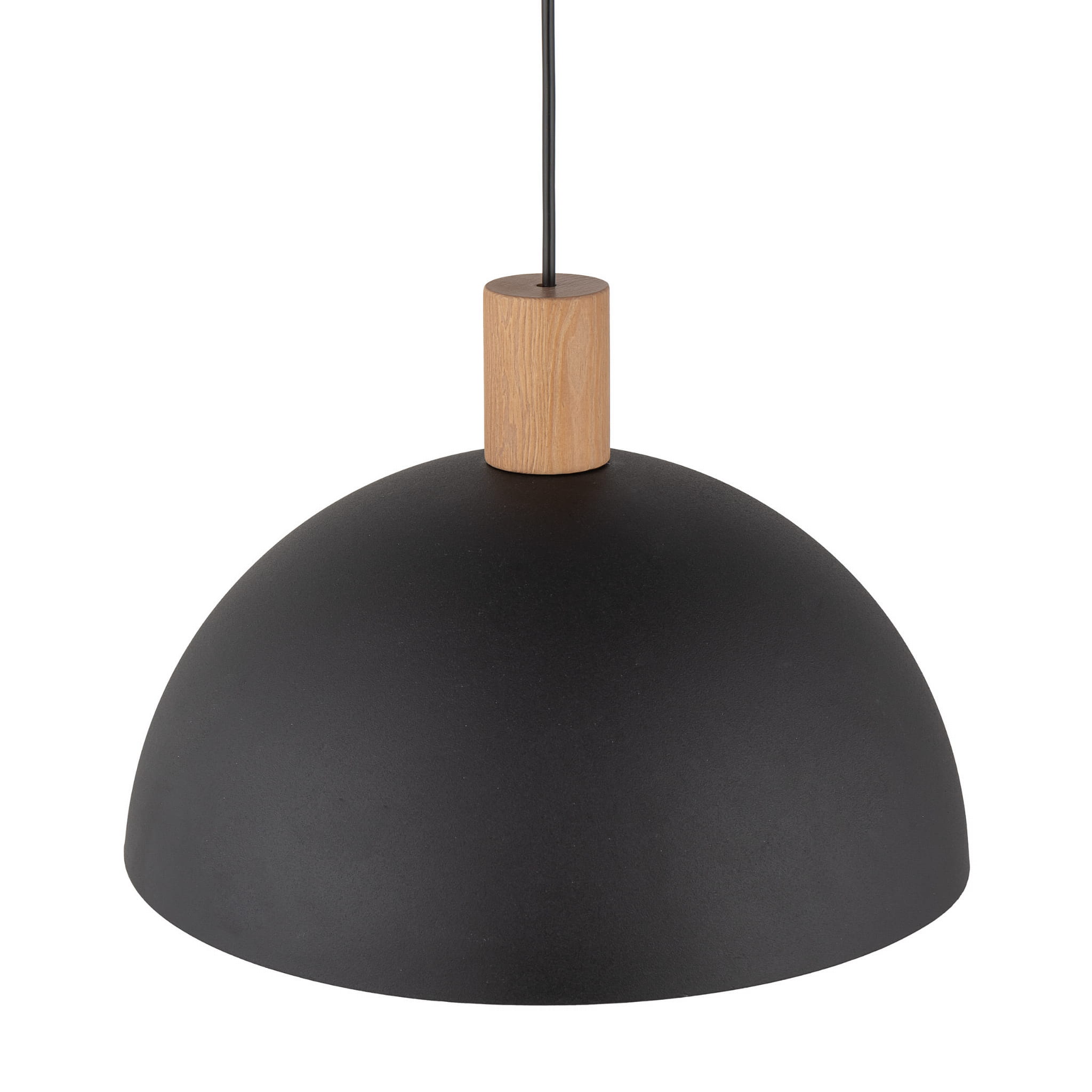 Tk Lighting Oslo 4852 lampa wisząca 1x15W E27 czarna drewniana