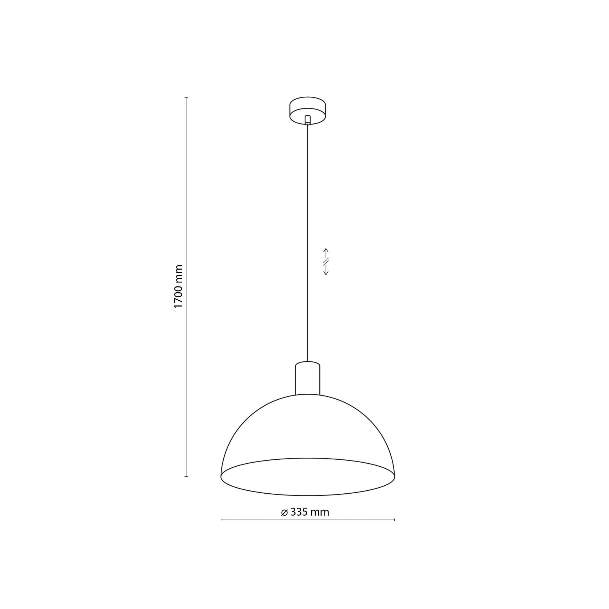 Tk Lighting Oslo 4852 lampa wisząca 1x15W E27 czarna drewniana