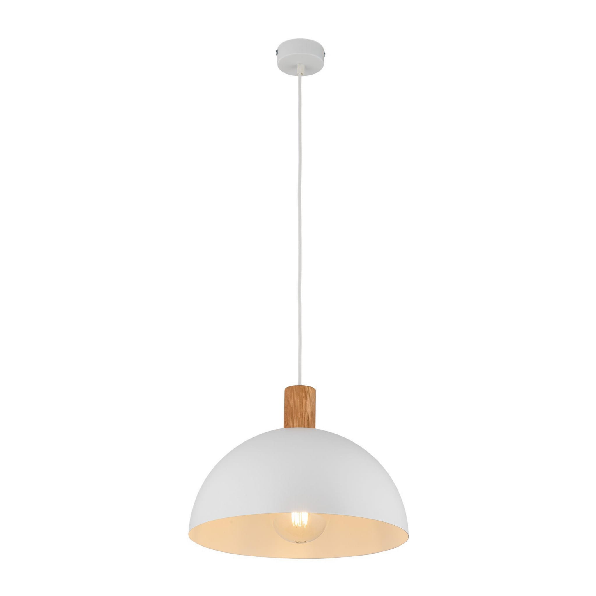 Tk Lighting Oslo 4851 lampa wisząca 1x15W E27 biała
